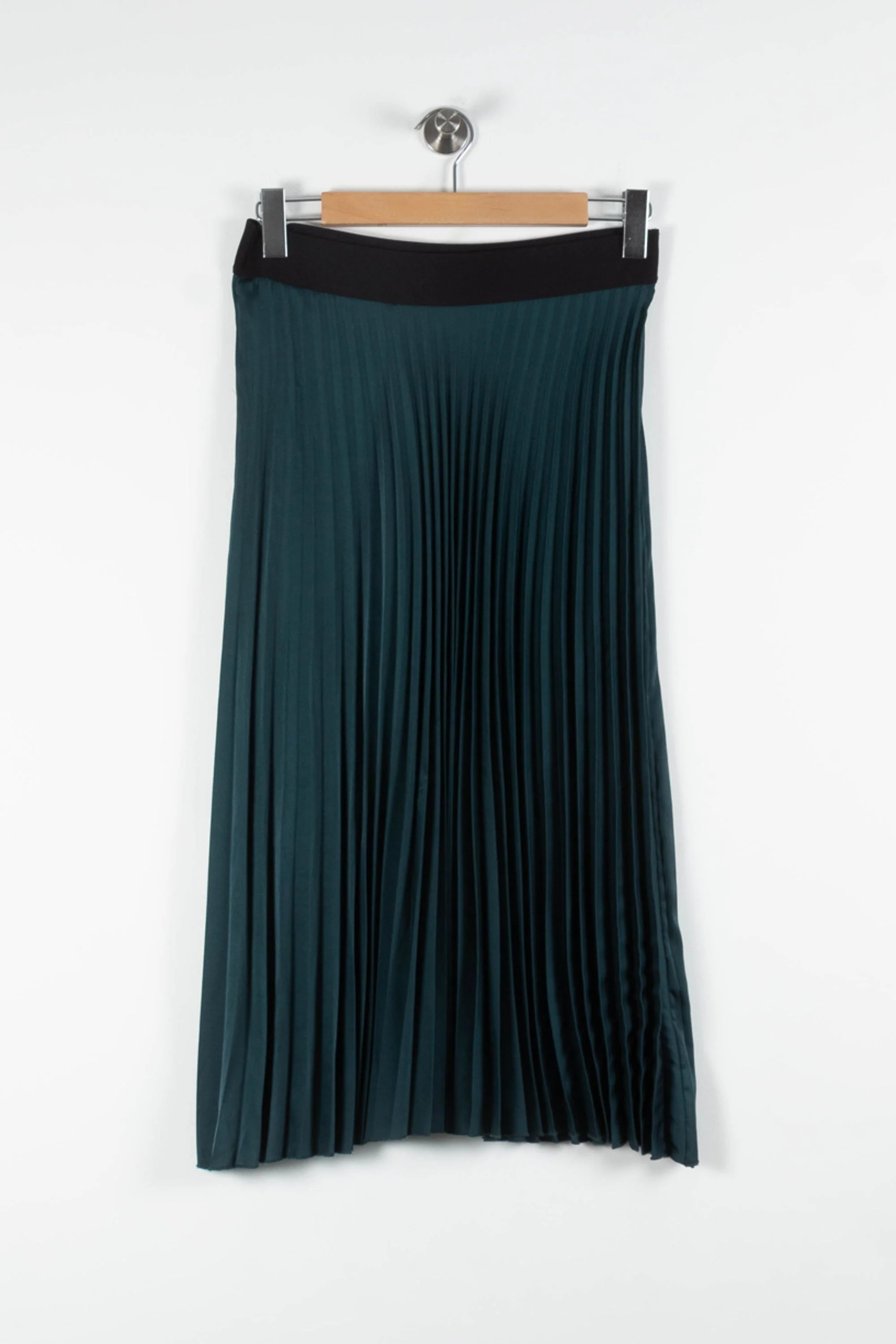 Jupe Plissée Verte et Noire - Taille M/38 - Image 2