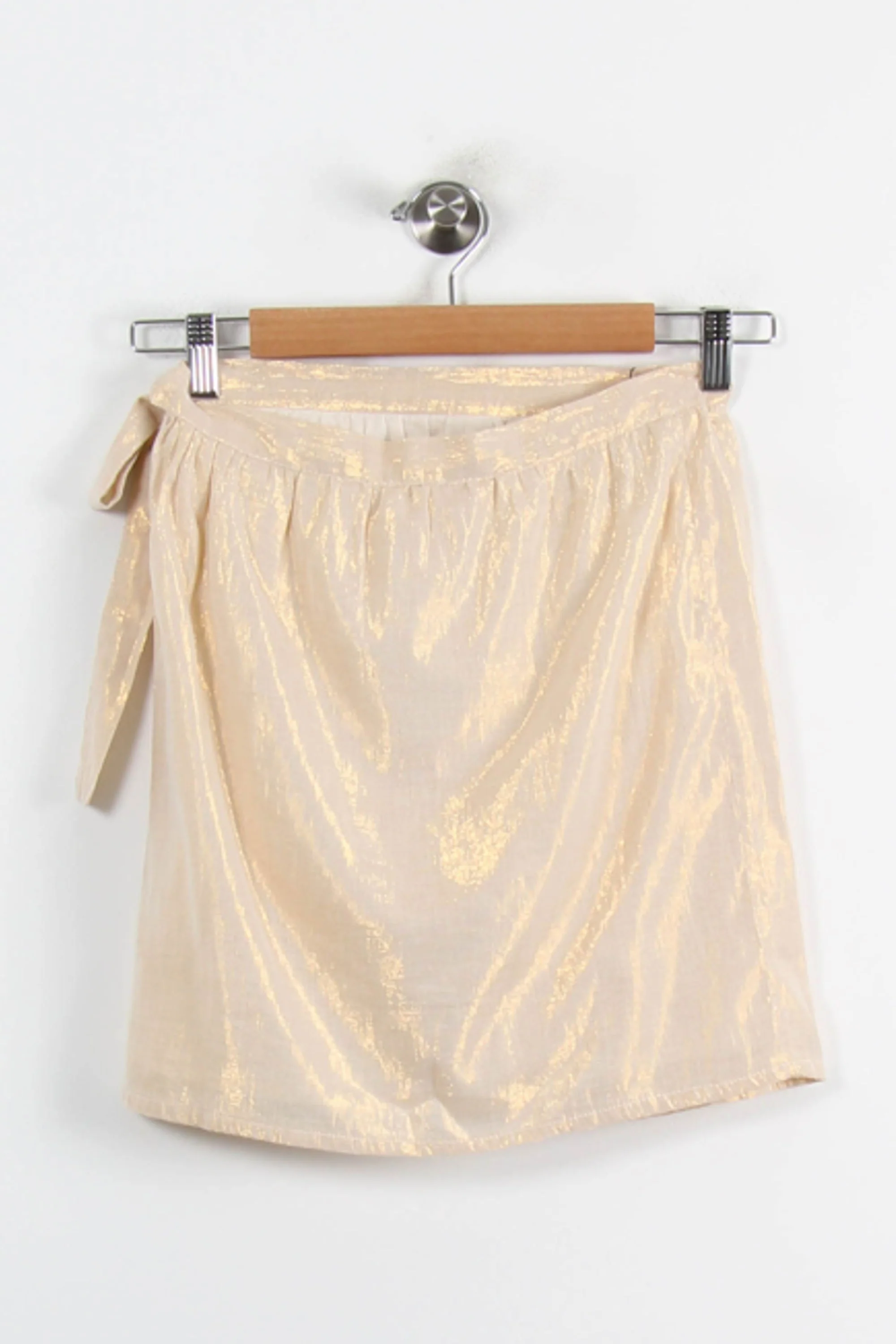 Jupe Portefeuille Beige - Taille XS/34 - Image 4
