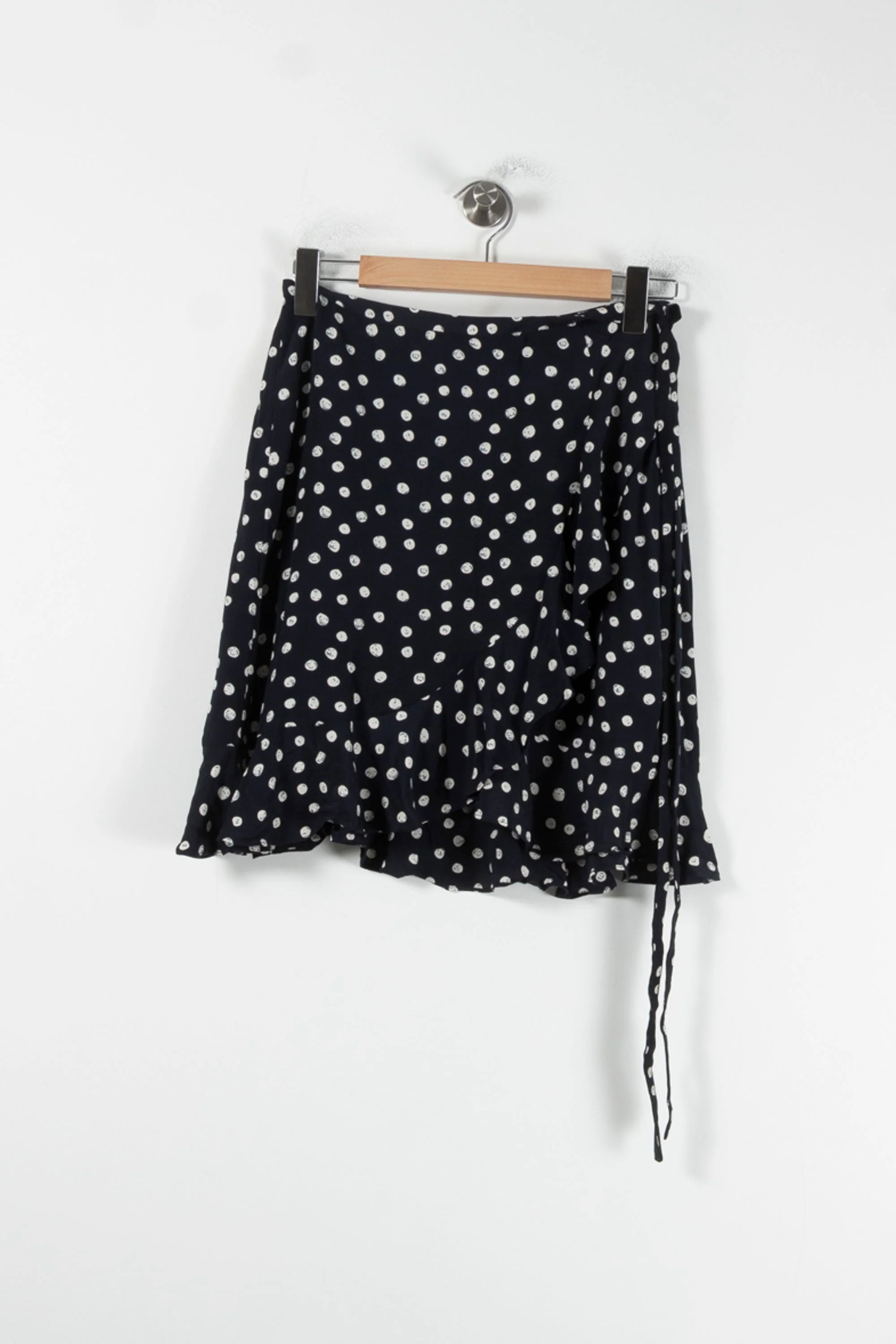 Jupe Portefeuille Bleu et Blanc - Taille L/40 - Image 2