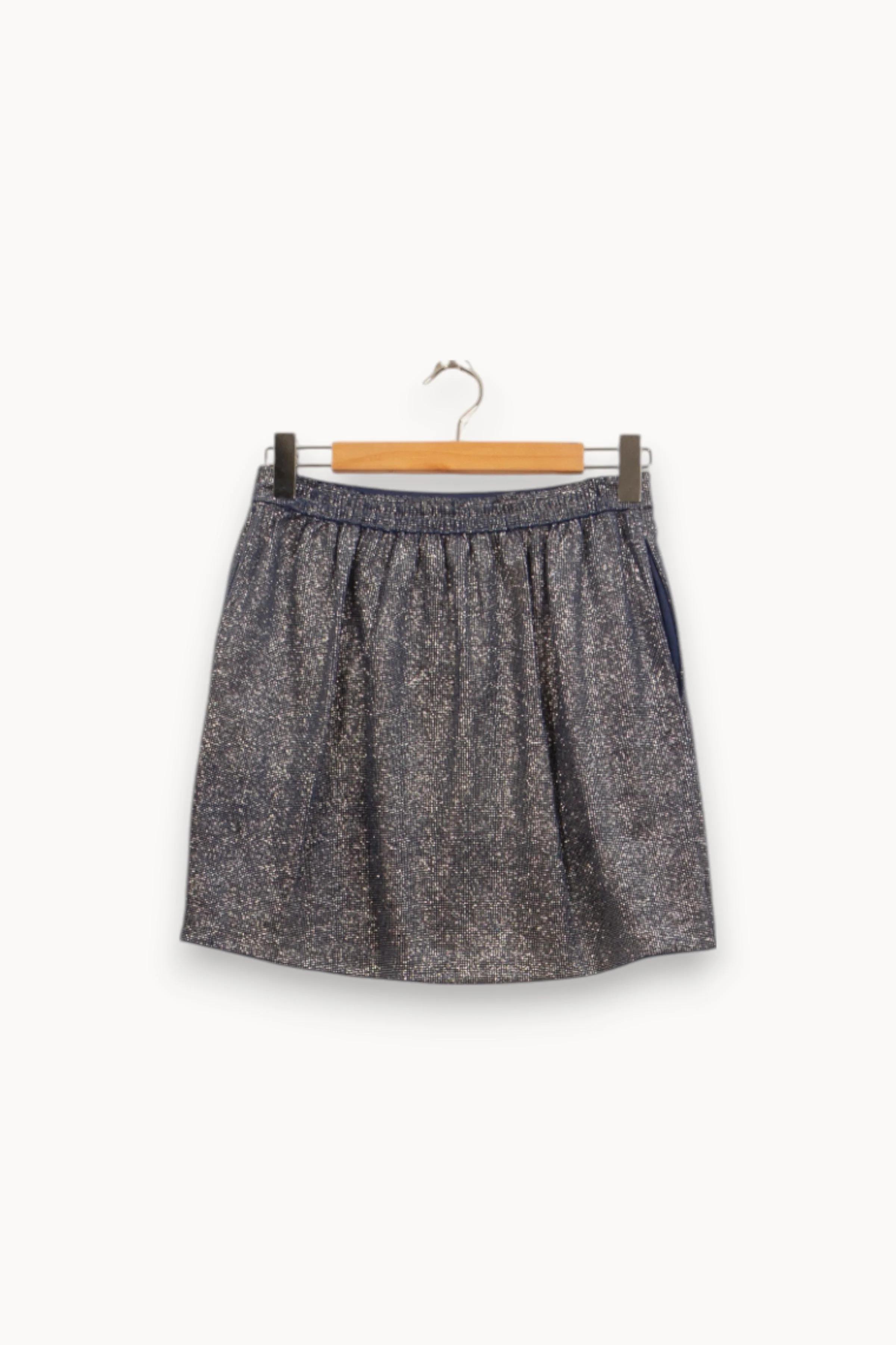 Jupe Portefeuille Bleue - Taille L/40 - Image 6