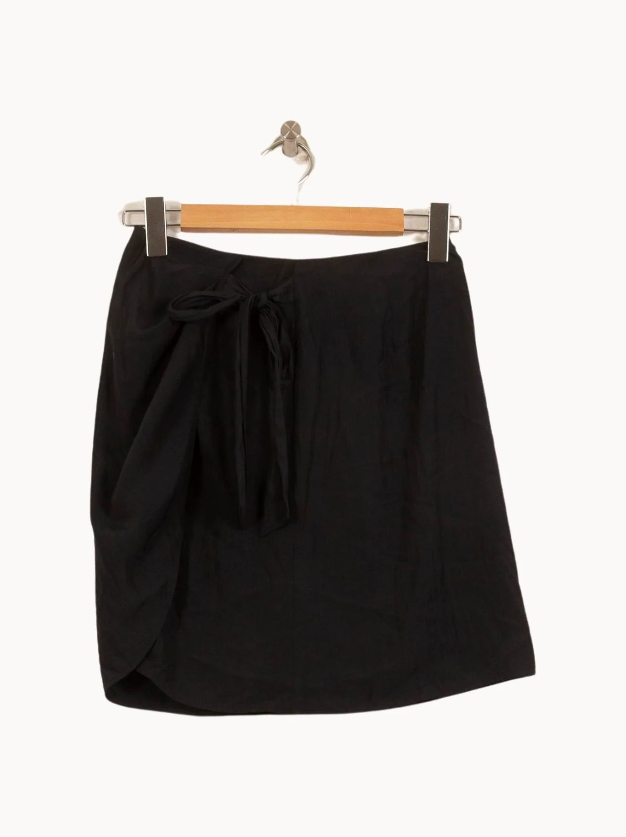 Jupe Portefeuille Noire - Taille S/36 - Image 2