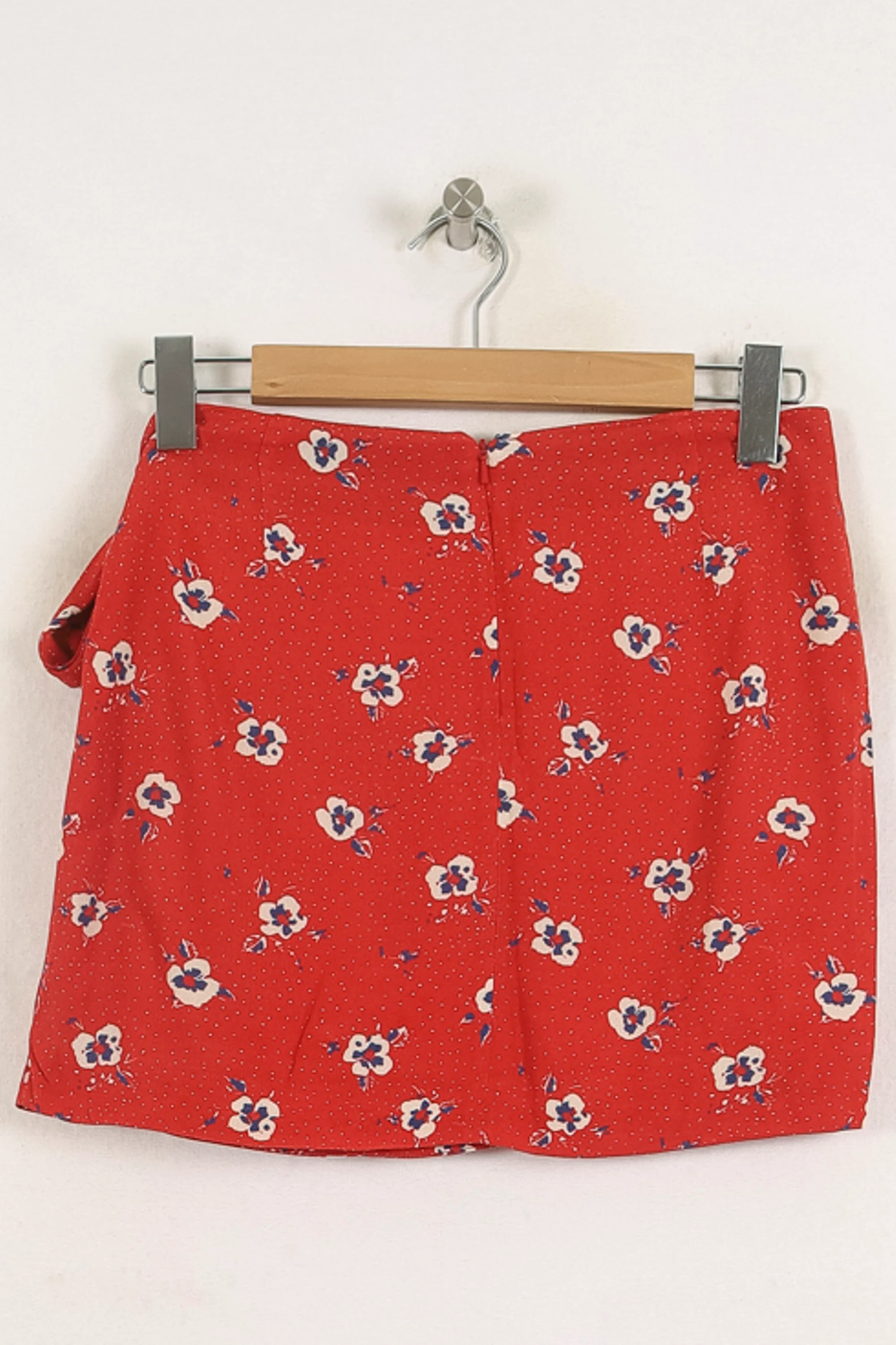 Jupe Portefeuille Rouge et Blanc - Taille S/36 - Image 4