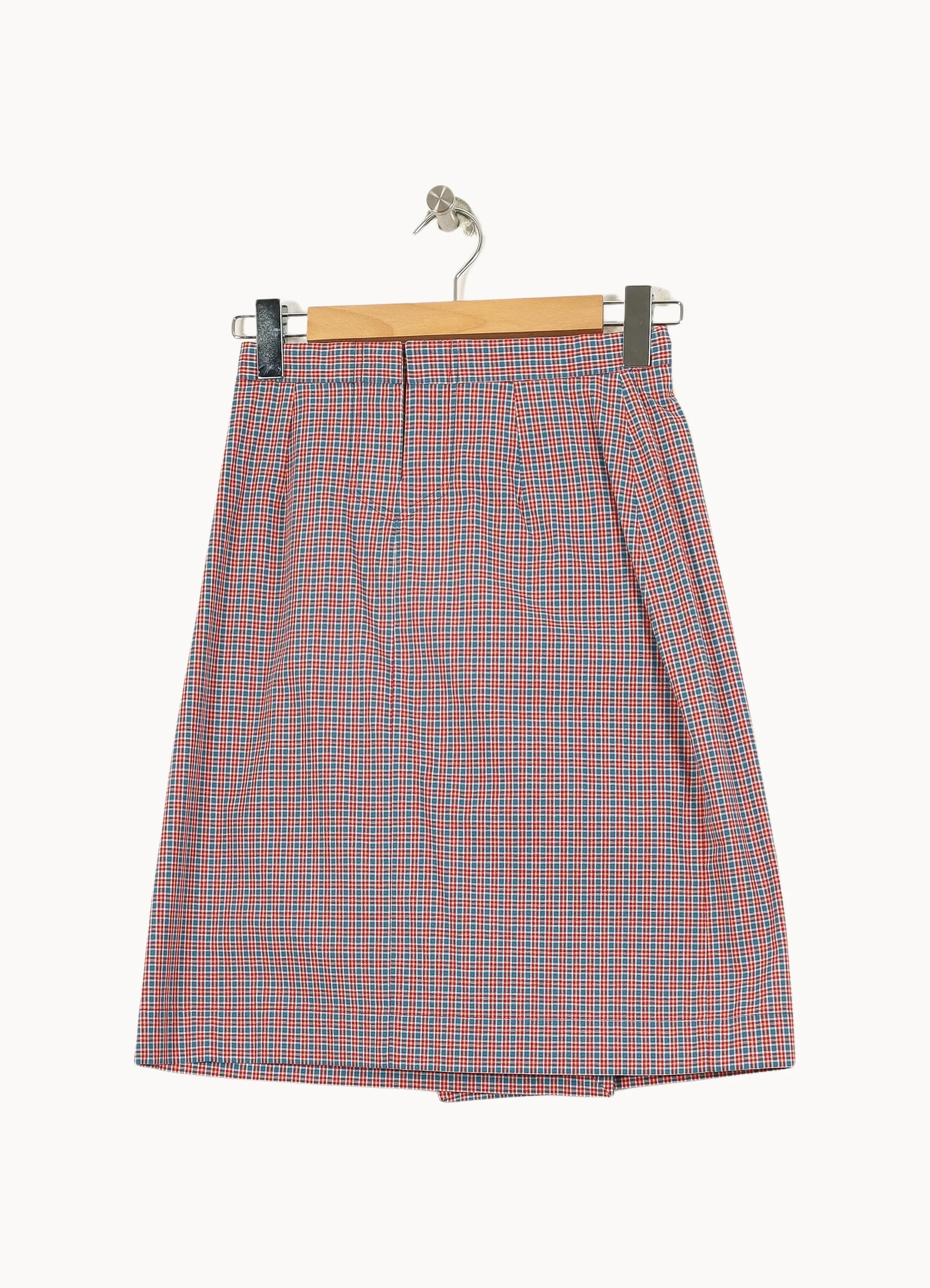 Jupe Portefeuille Rouge et Bleu - Taille S/36 - Image 4