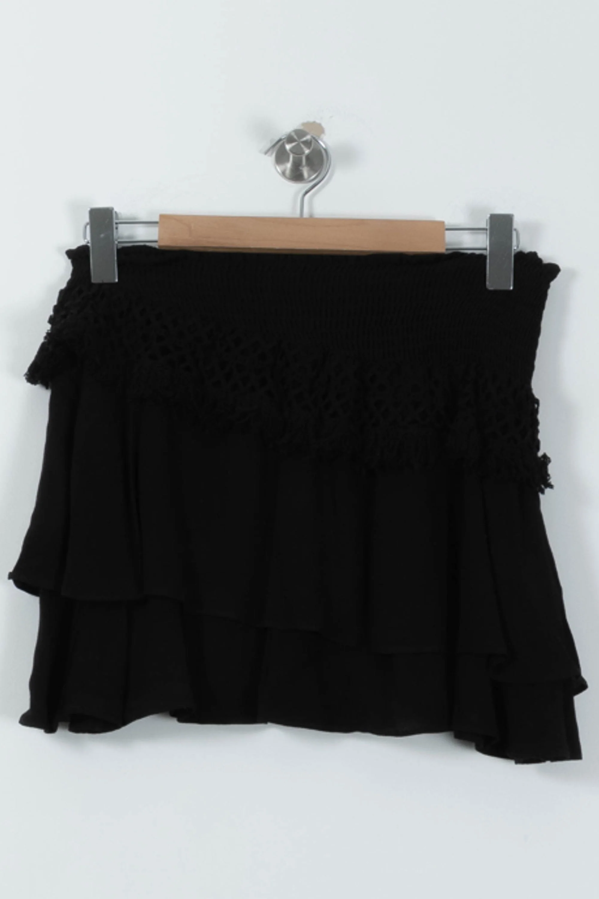 Jupe Volantée Noire - Taille L/40 - Image 2