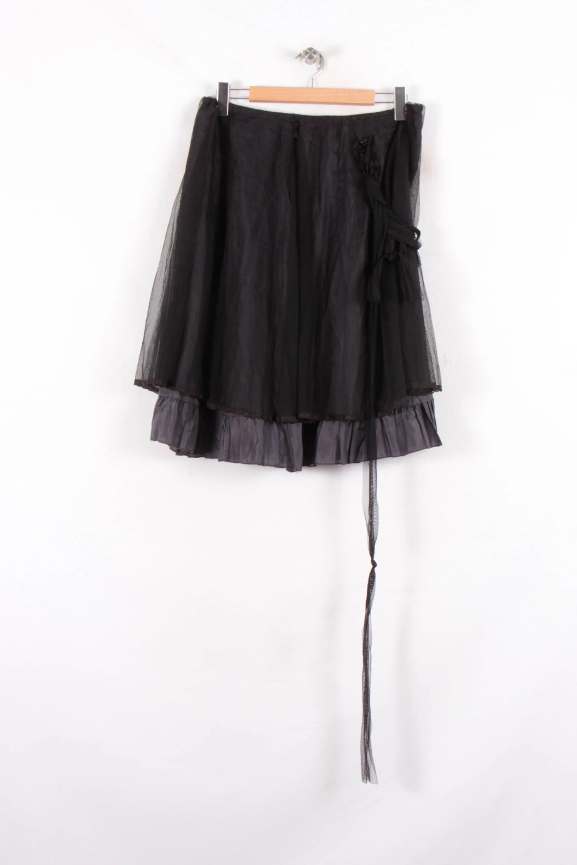 Jupe Volantée Noire - Taille XXL/44 - Image 2