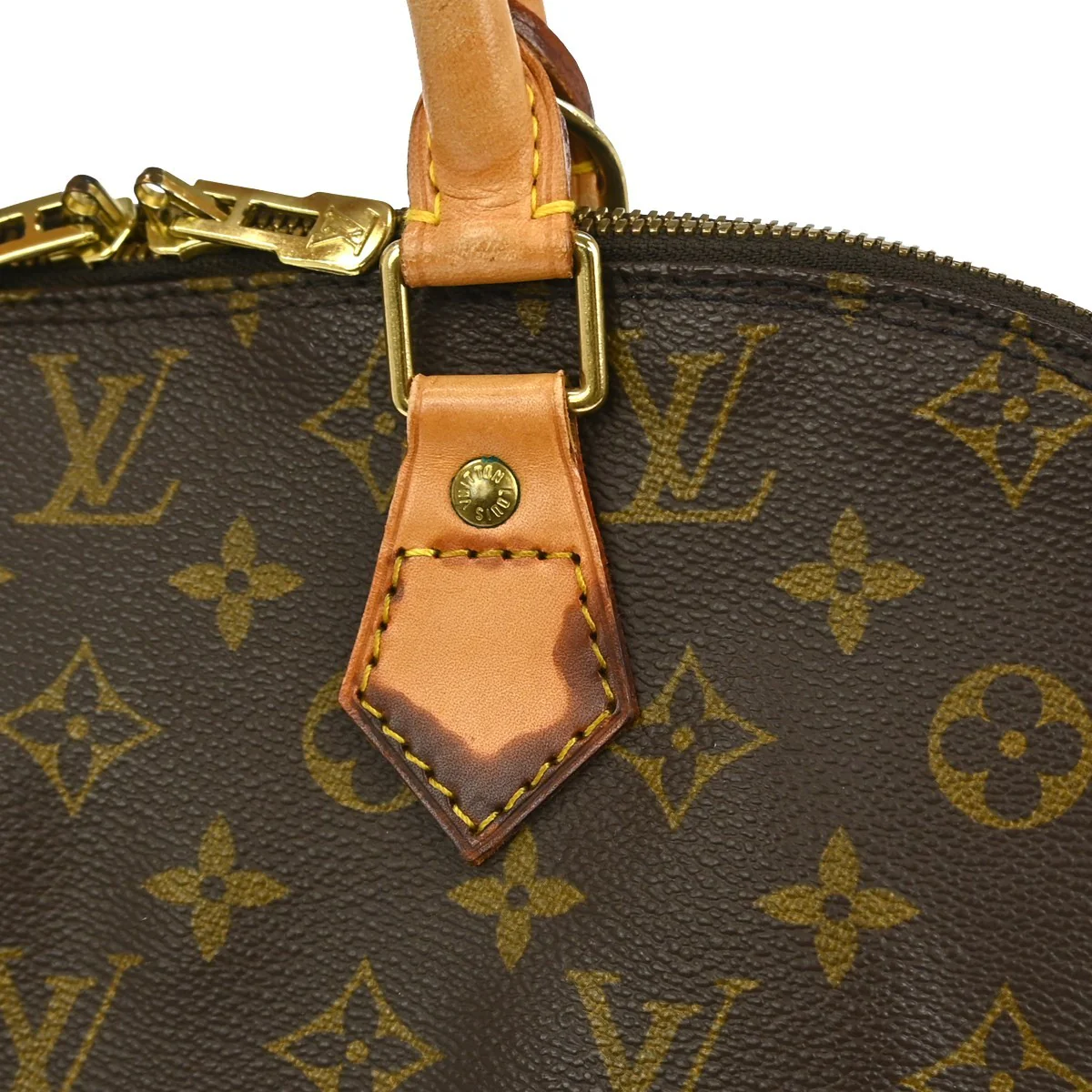 Louis Vuitton Alma Handbag Monogram Canvas - Image 8