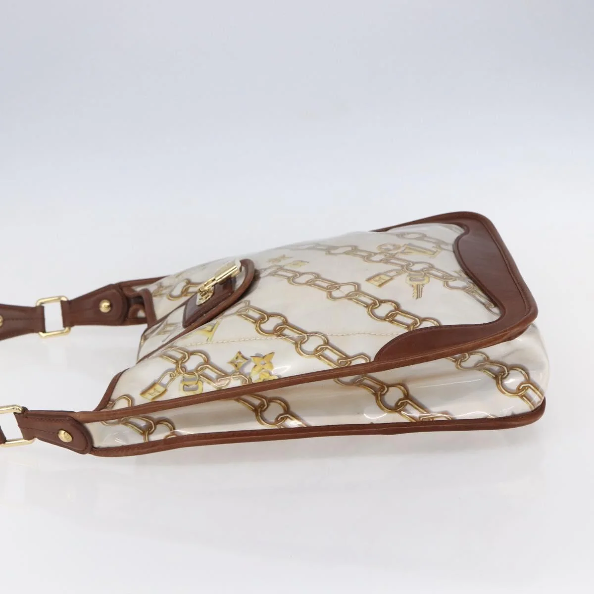 Louis Vuitton Charms Musette Handbag PVC Over Printed Silk - Image 3