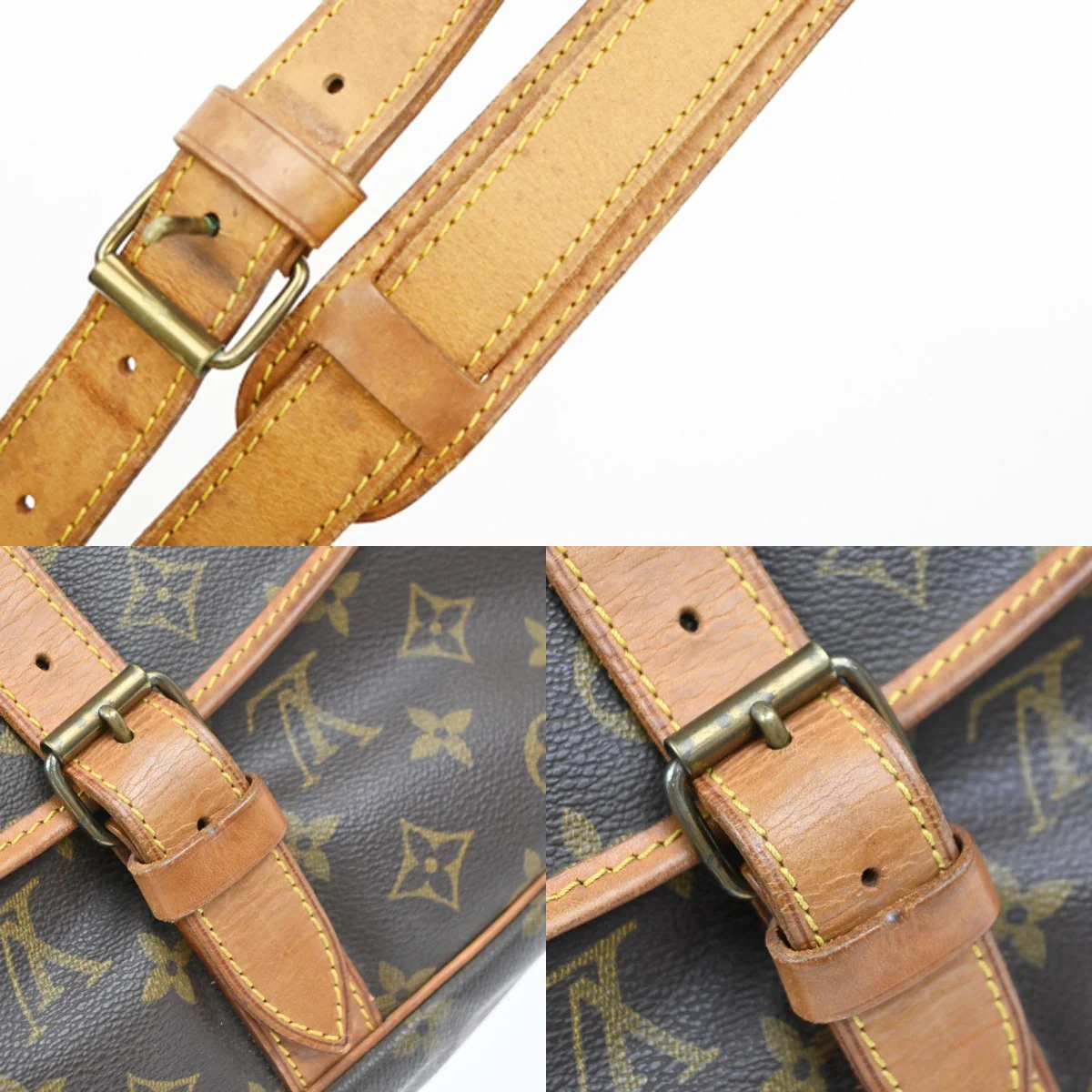 Louis Vuitton Saumur Handbag Monogram Canvas - Image 10