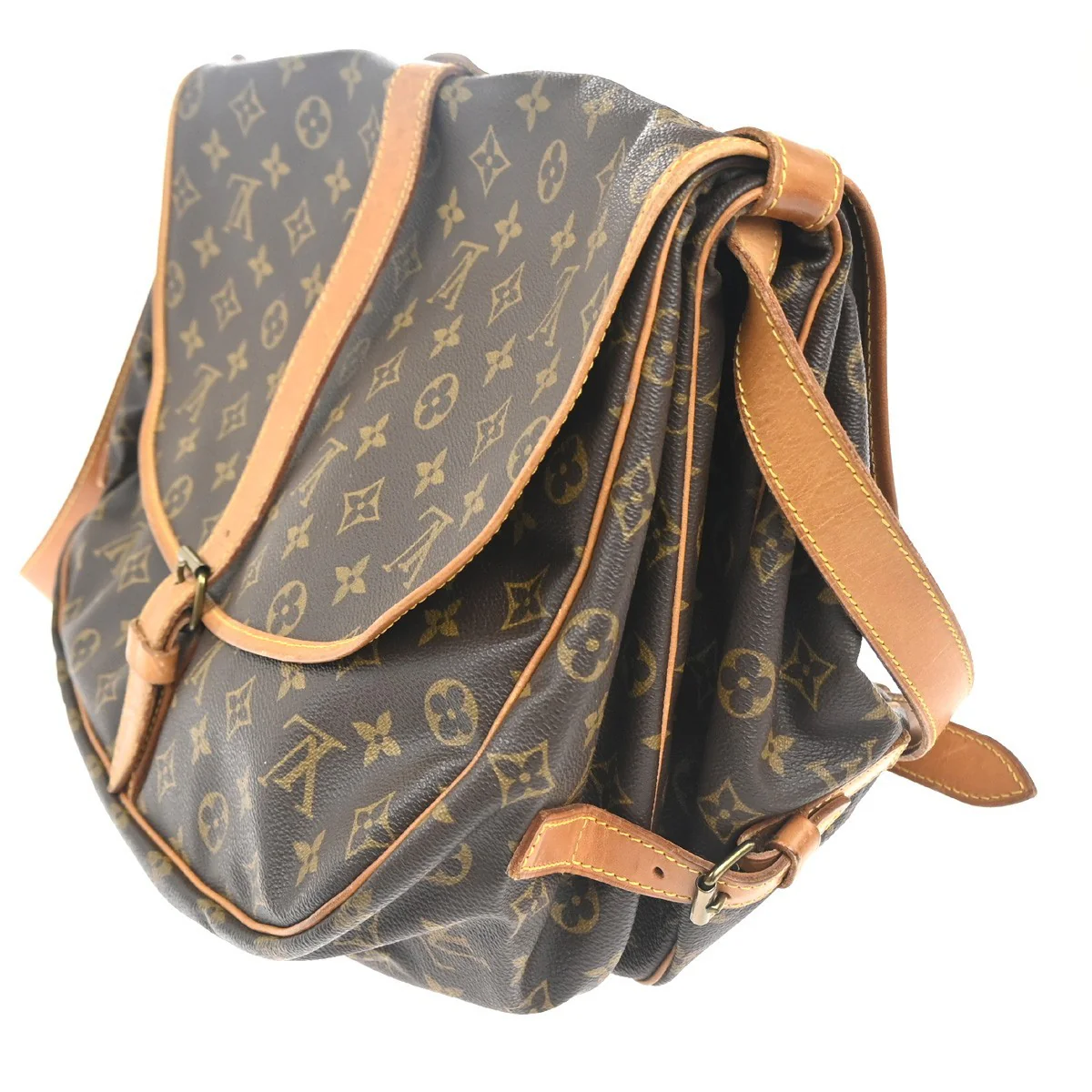 Louis Vuitton Saumur Handbag Monogram Canvas - Image 4