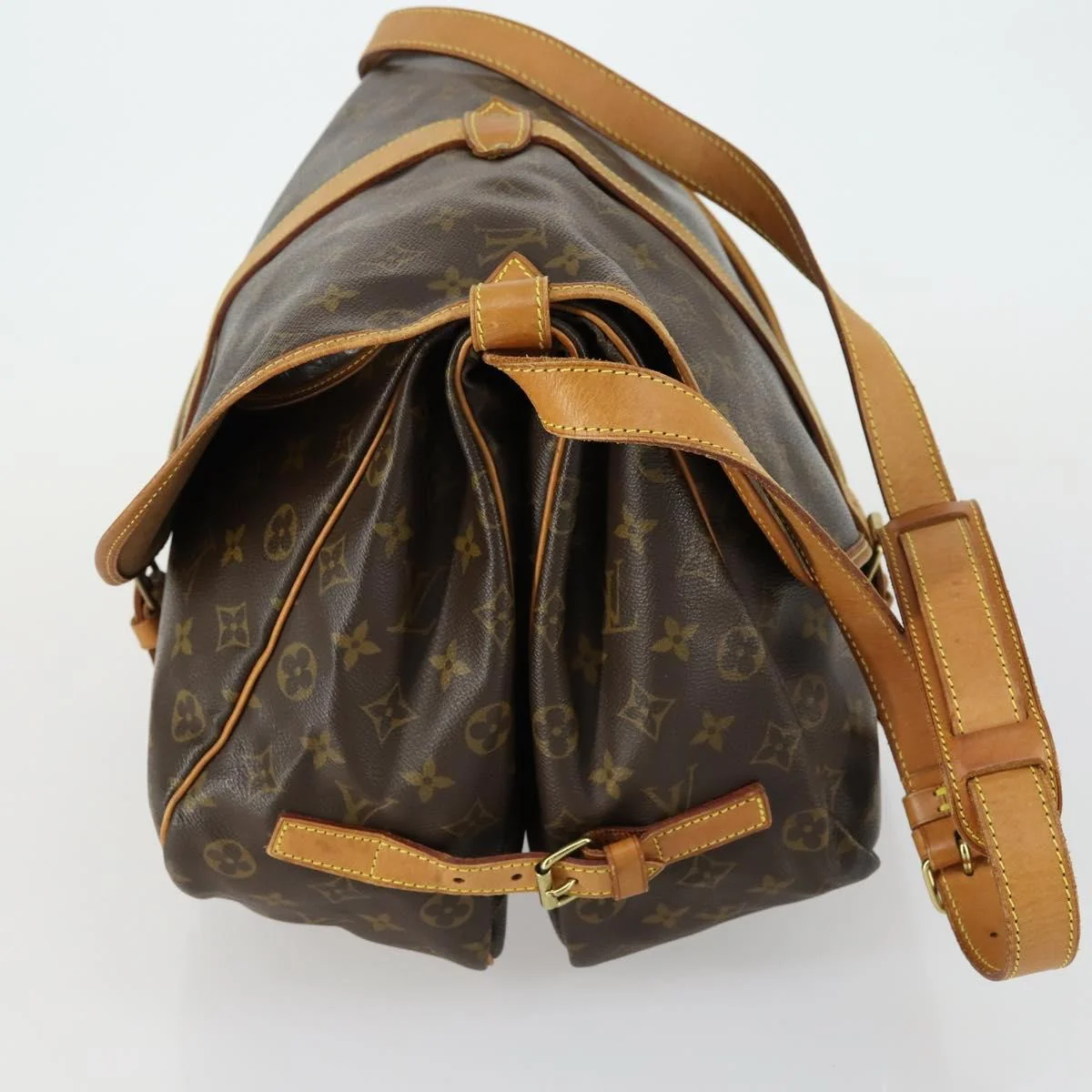 Louis Vuitton Saumur Handbag Monogram Canvas - Image 4