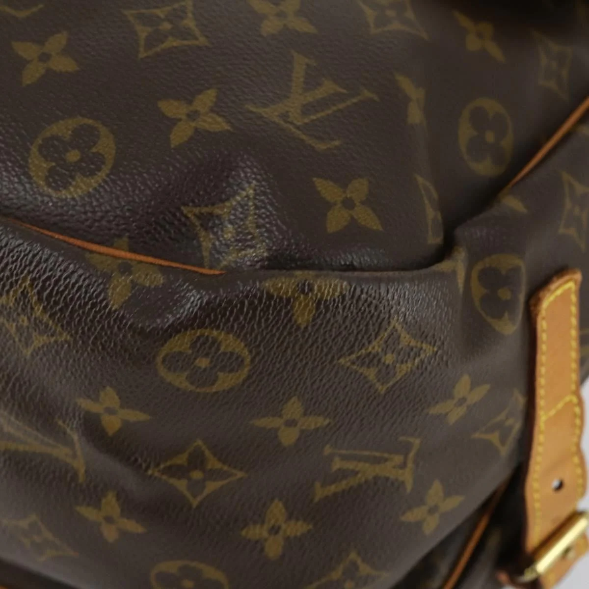 Louis Vuitton Saumur Handbag Monogram Canvas - Image 9
