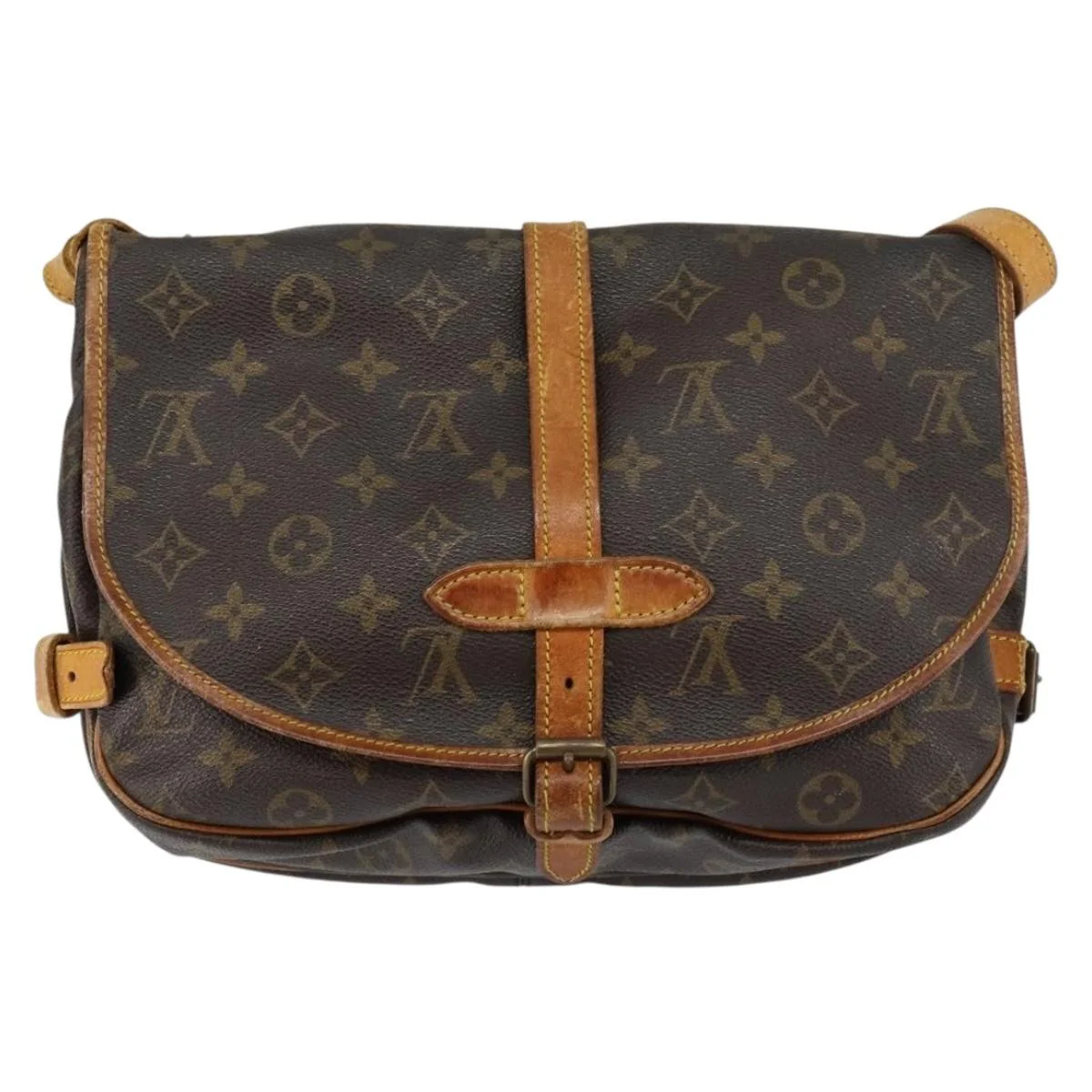 Louis Vuitton Saumur Handbag Monogram Canvas - Image 2