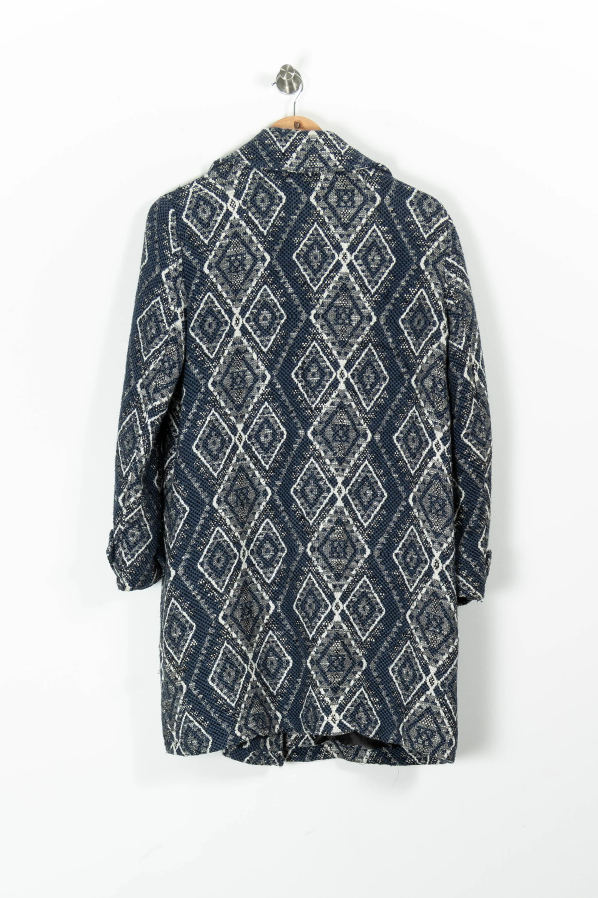 Manteau Bleu et Blanc - Taille S/36 - Image 4