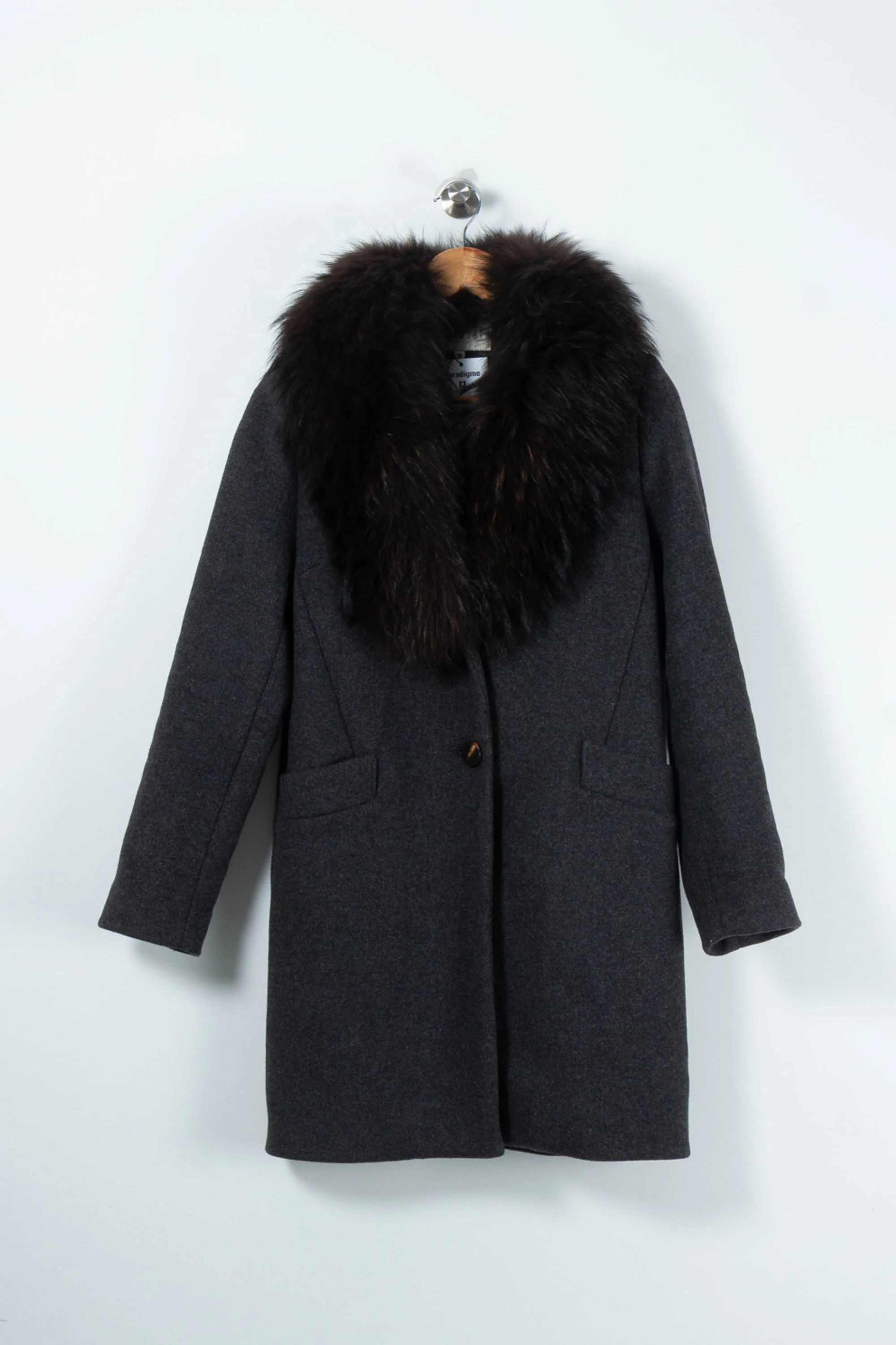 Manteau Gris et Noir - Taille S/36 - Image 2