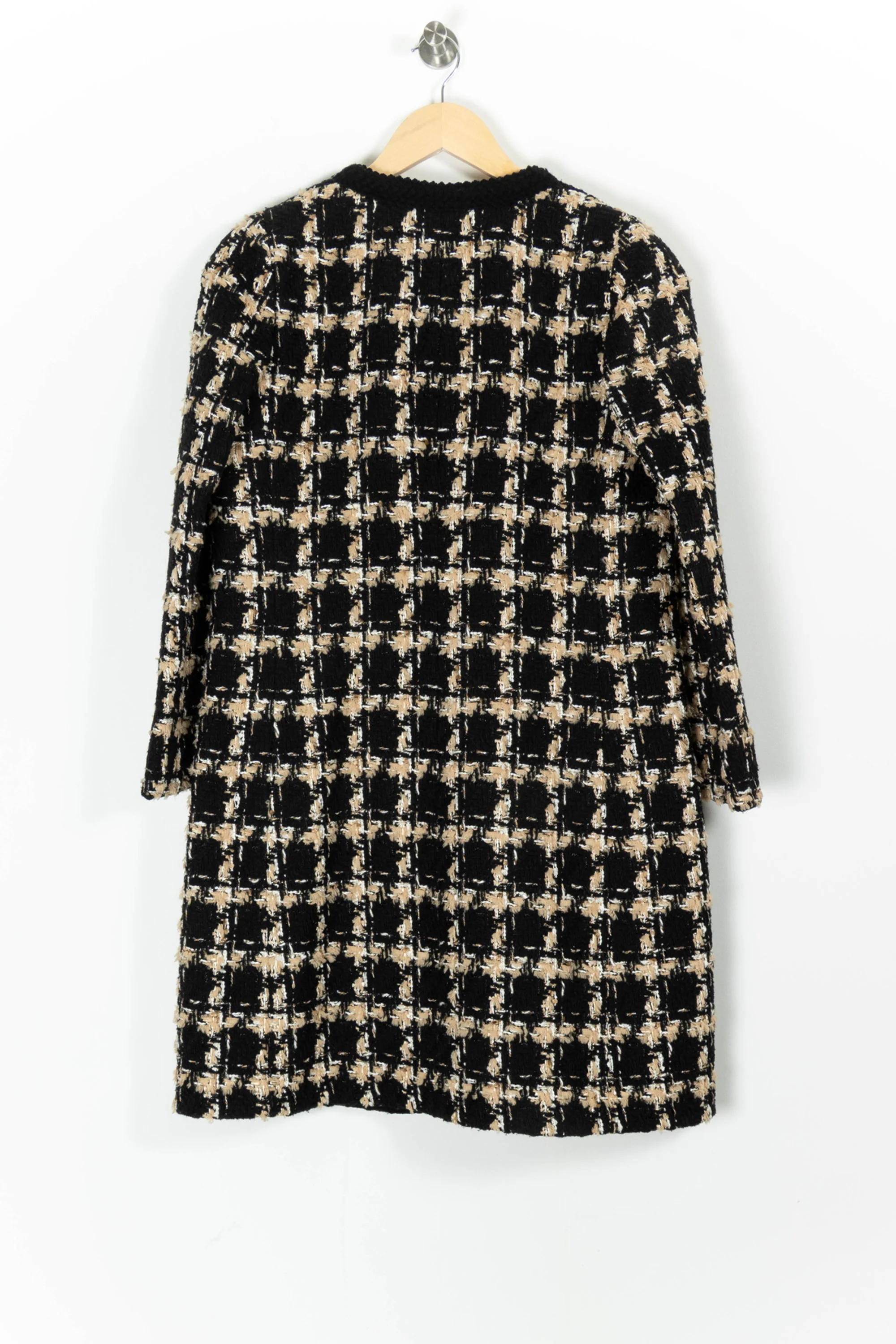 Manteau Long Noir et Beige - Taille M/38 - Image 4