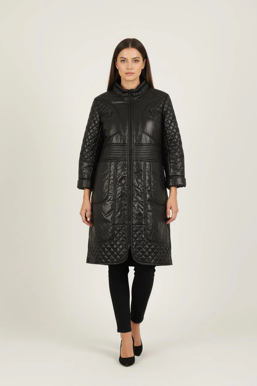 Manteau Matelassé Noir - Taille XXL/44