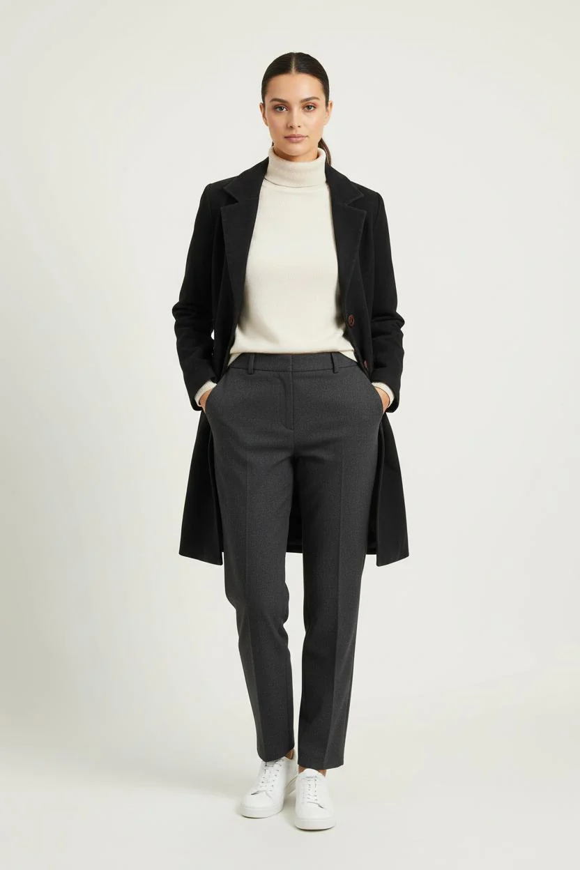 Manteau Noir - Taille S/36