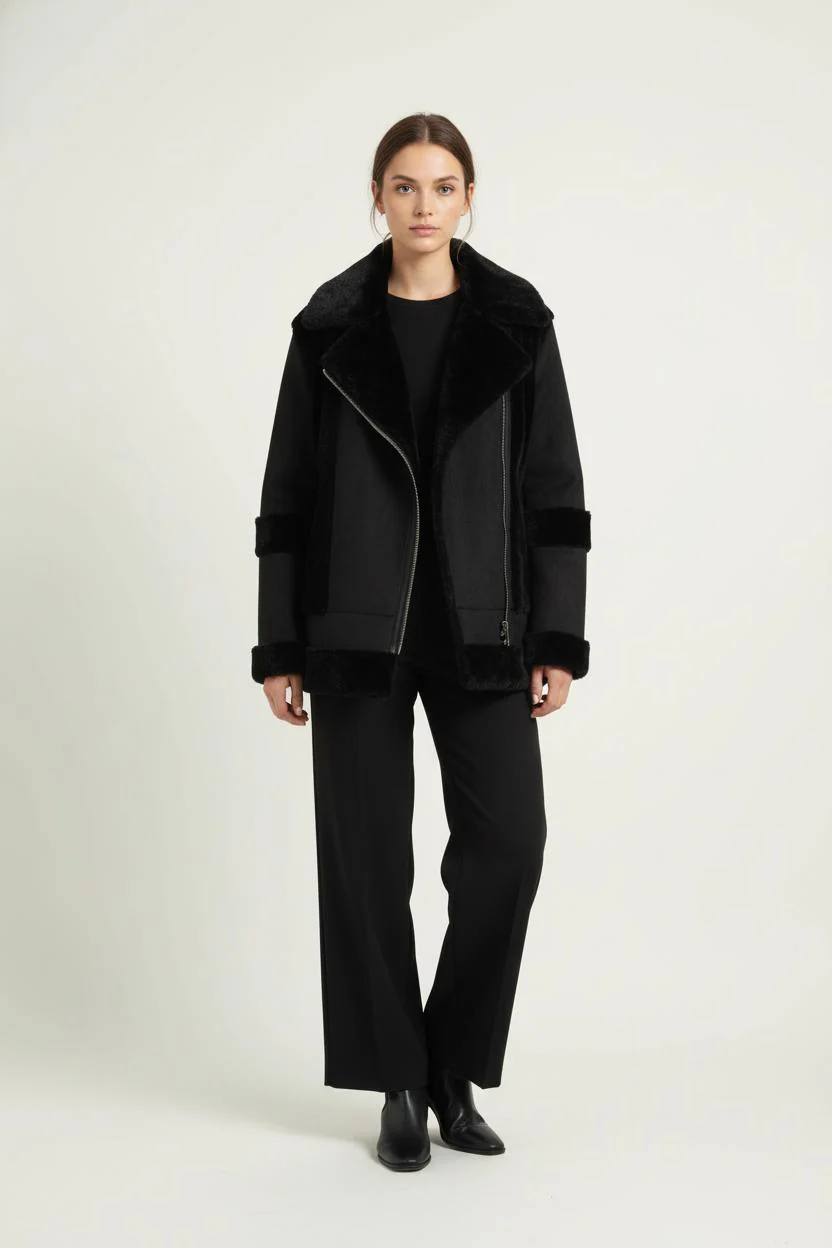 Manteau Noir - Taille XL/42