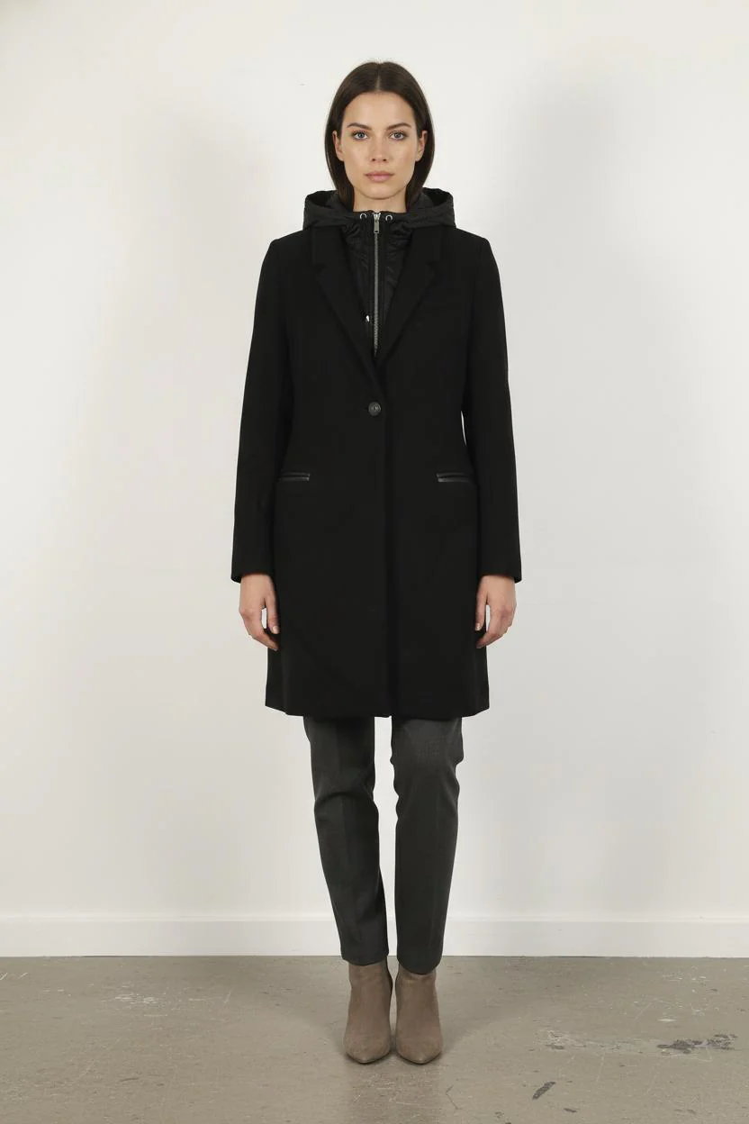 Manteau Noir - Taille XS/34