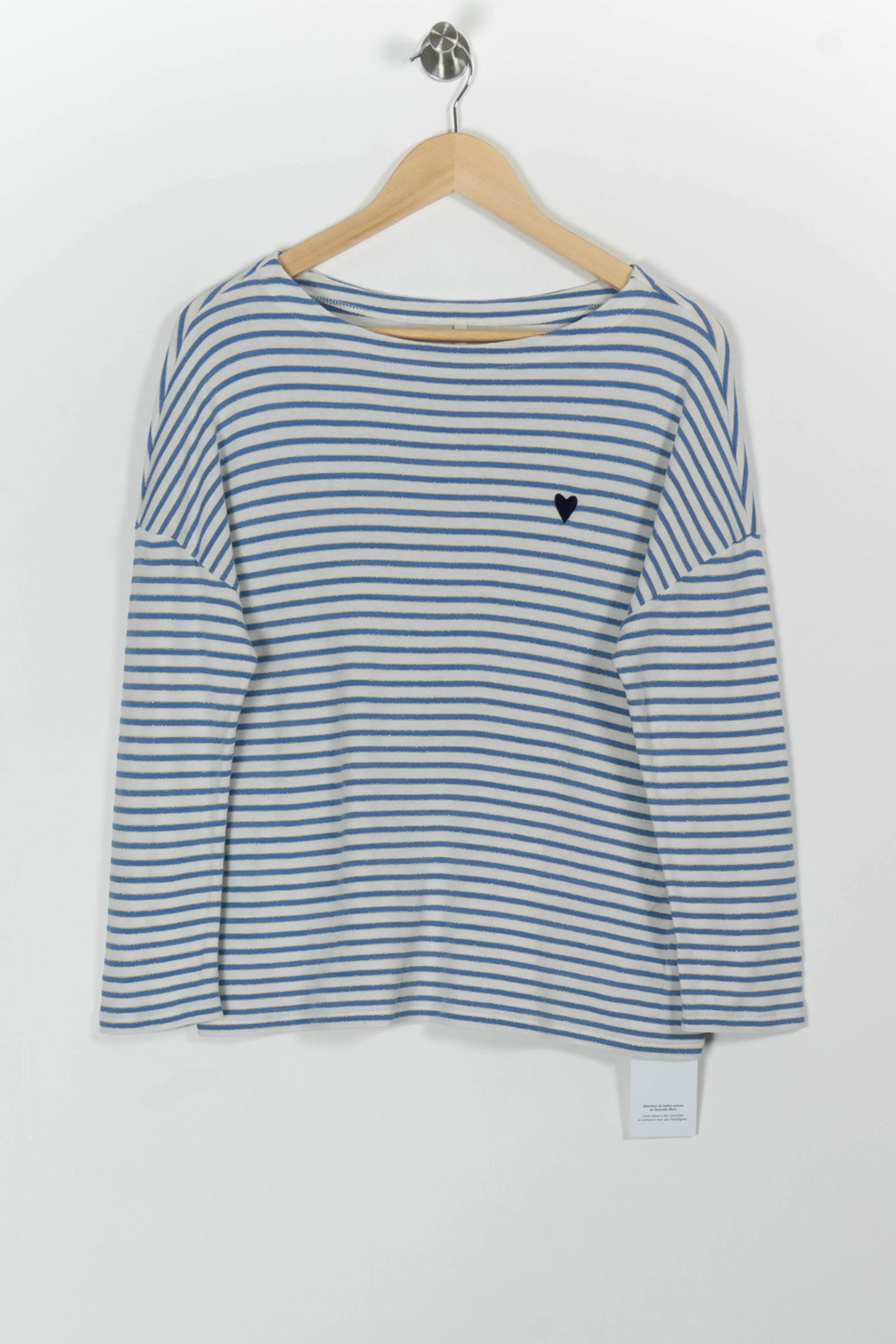 Marinière Bleue et Blanche - Taille L/40 - Image 2