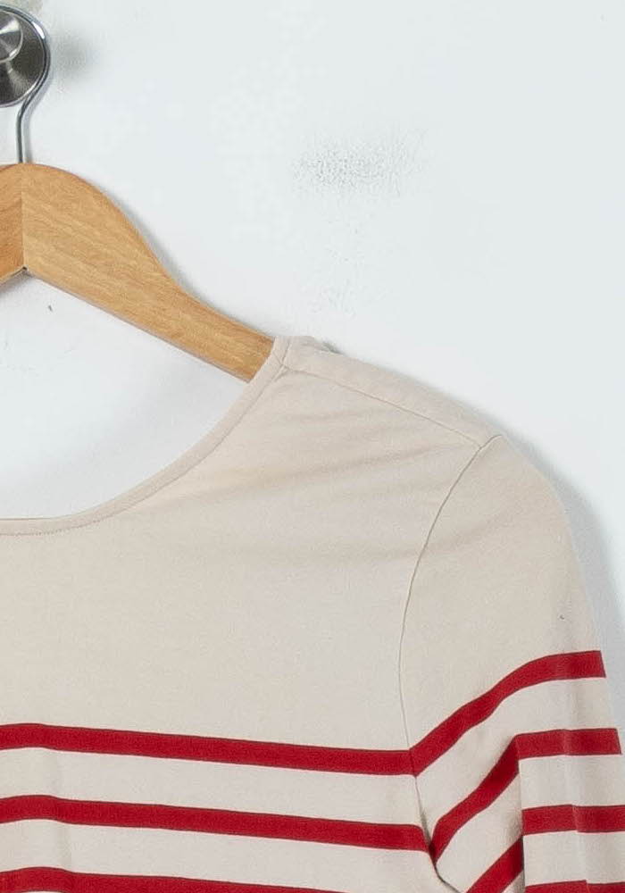 Marinière Écrue et Rouge - Taille S/36 - Image 3