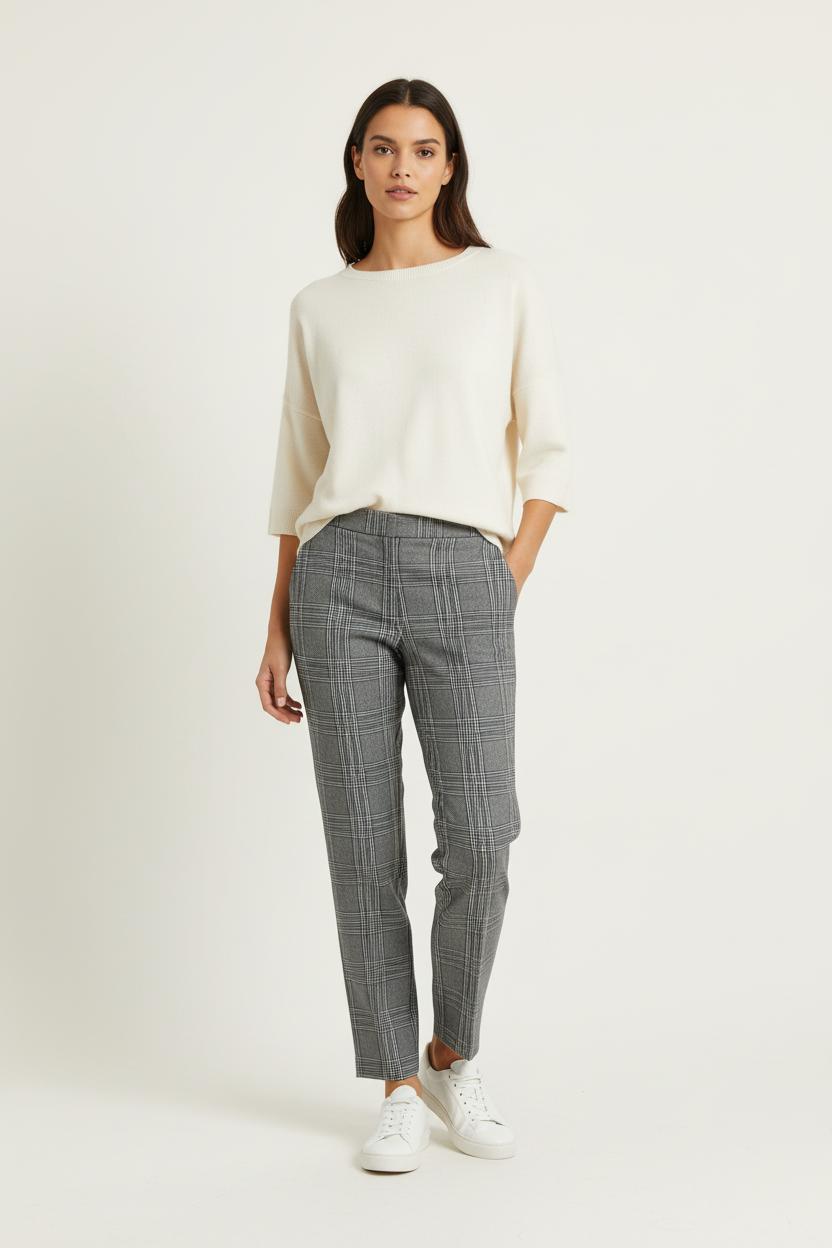 Pantalon À Carreaux Gris - Taille L/40
