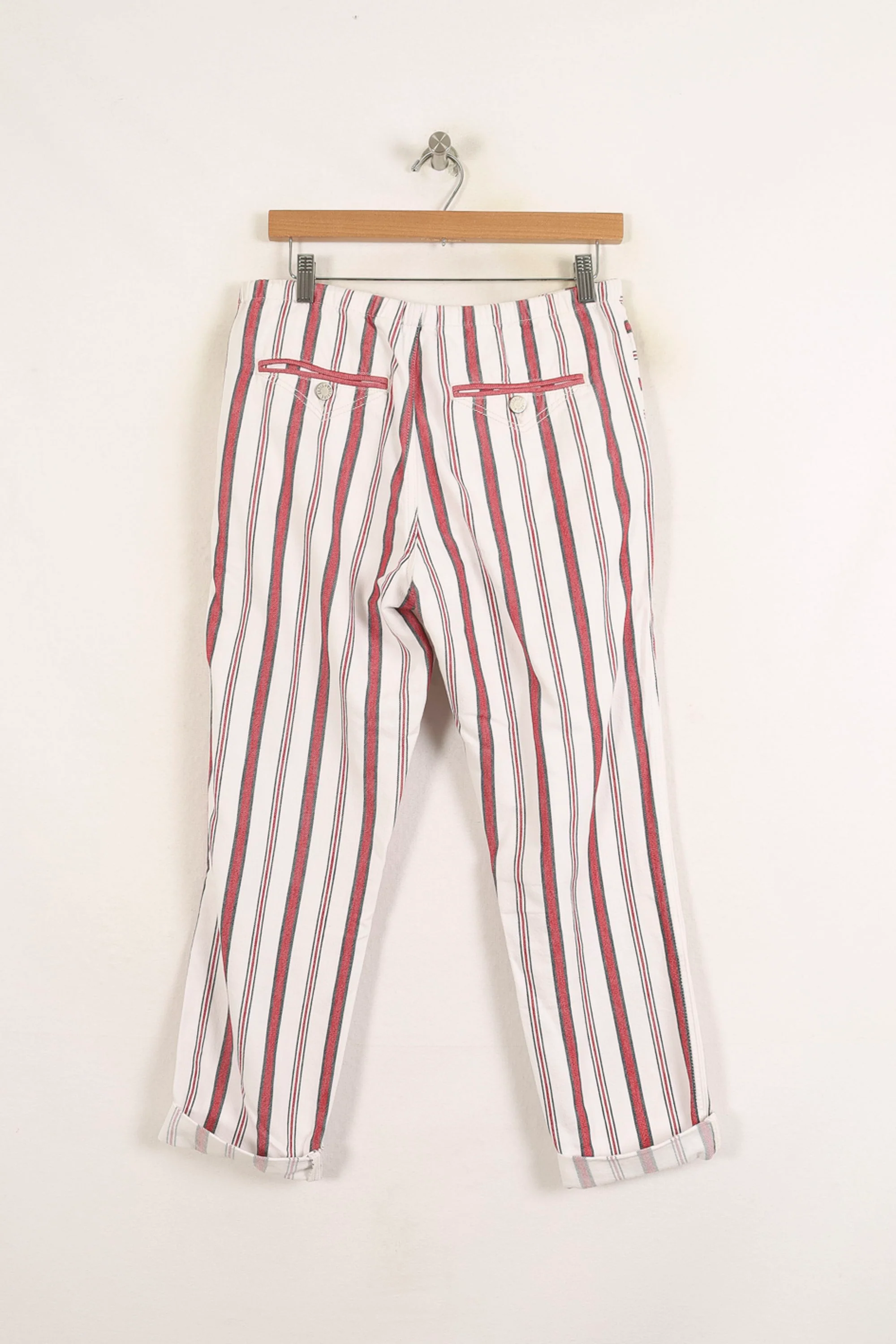 Pantalon Blanc et Rouge - Taille M/38 - Image 4