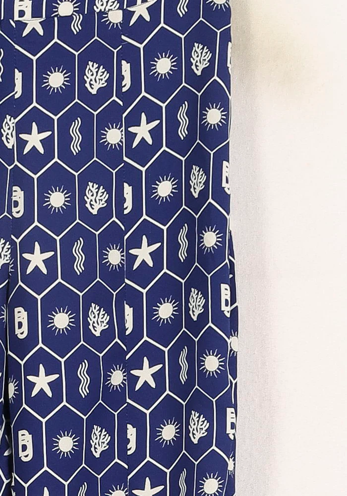 Pantalon Bleu et Blanc - Taille S/36 - Image 3