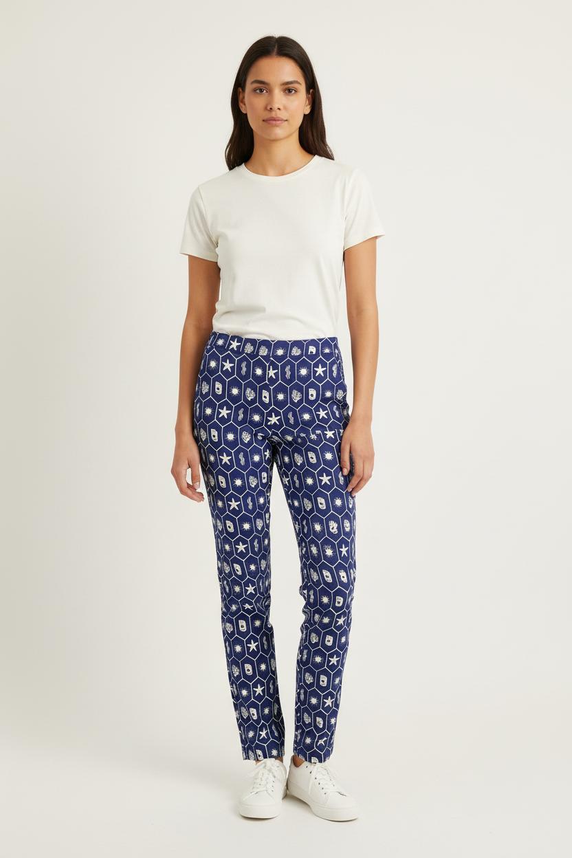 Pantalon Bleu et Blanc - Taille S/36
