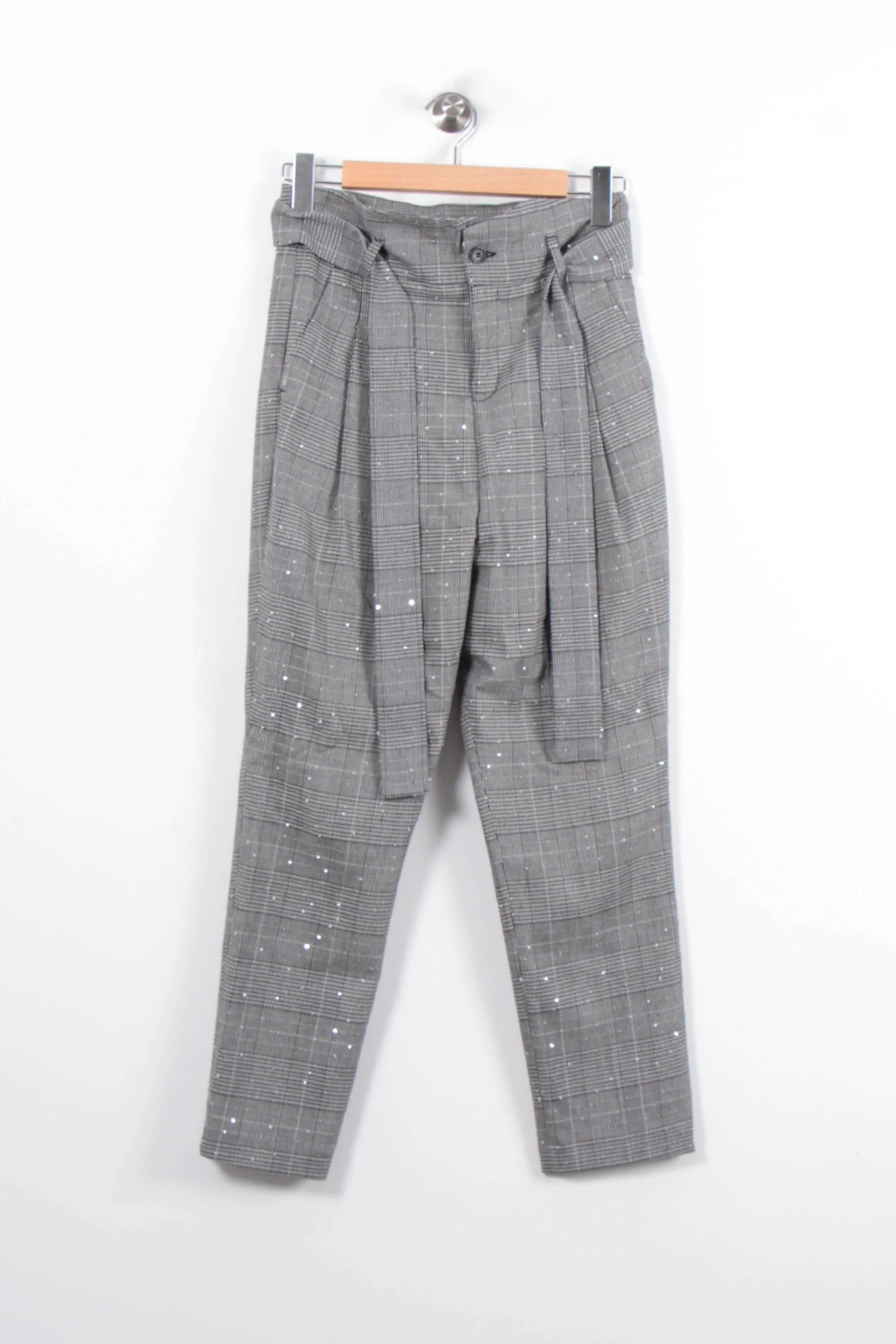 Pantalon Carotte Gris - Taille S/36 - Image 2