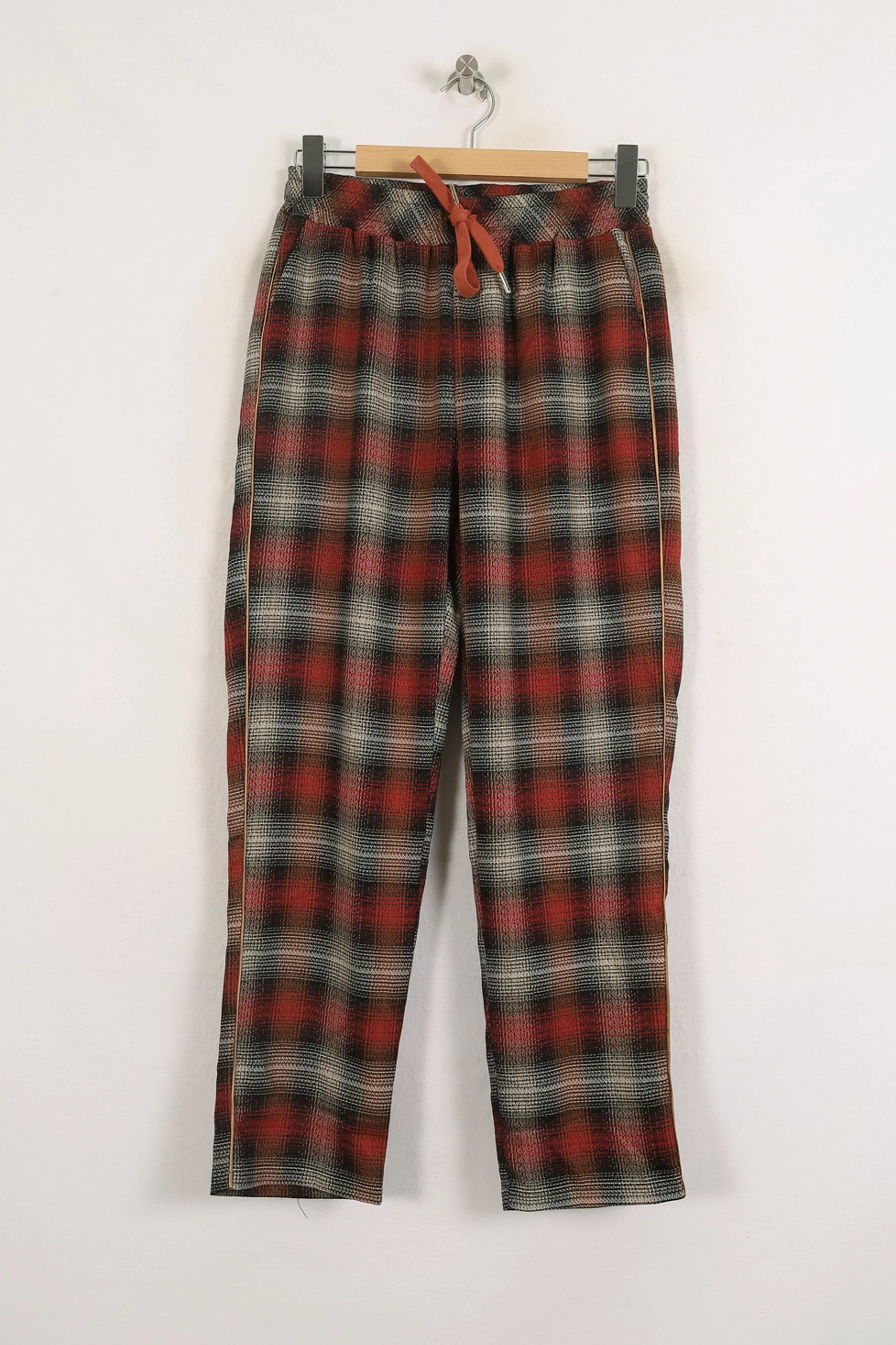 Pantalon Carreaux Rouges et Noirs - Taille M/38 - Image 2