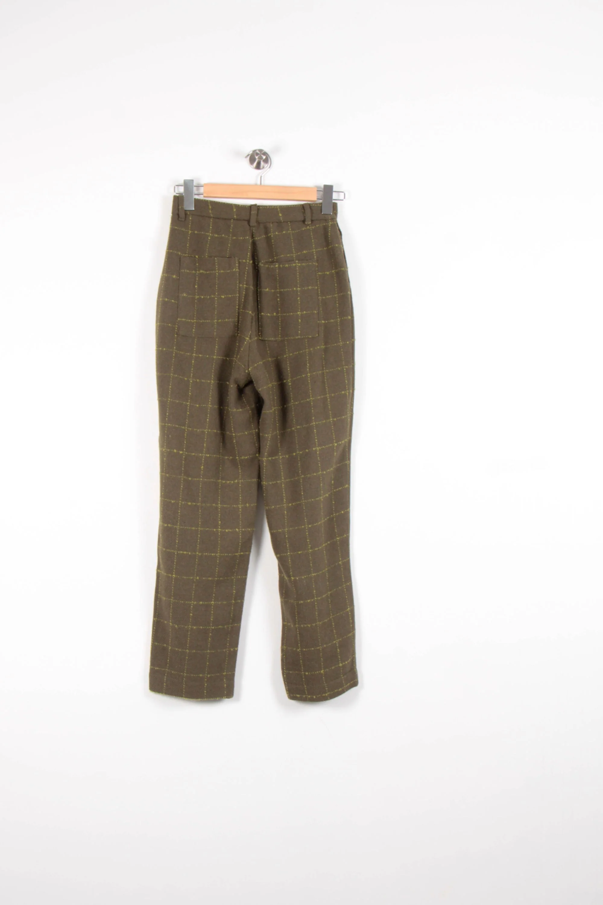 Pantalon Carreaux Vert - Taille XS/34 - Image 4