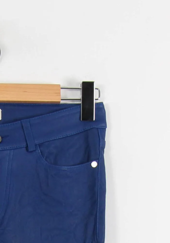 Pantalon Cuir Bleu - Taille S/36 - Image 3