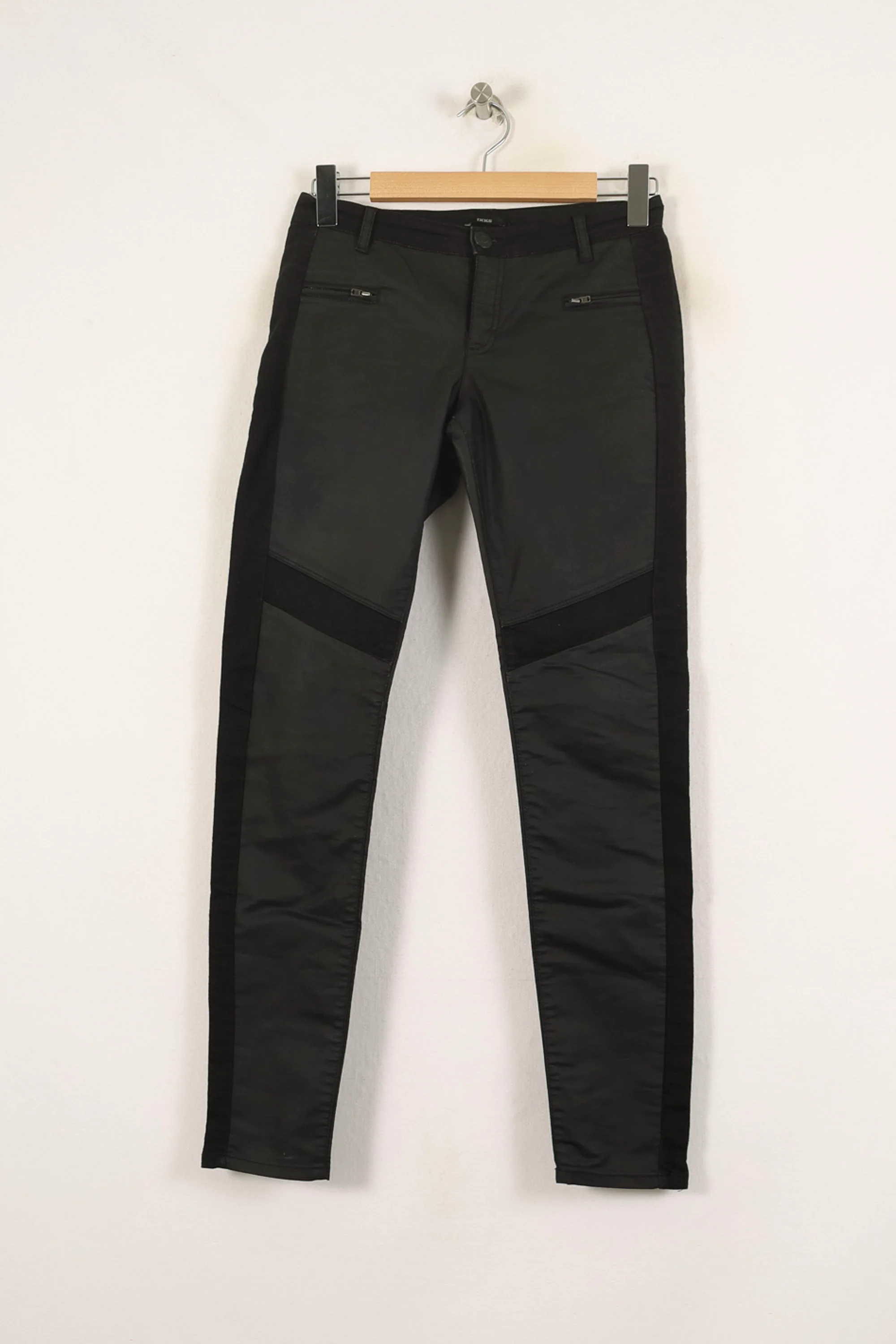 Pantalon Cuir Noir - Taille S/36 - Image 2