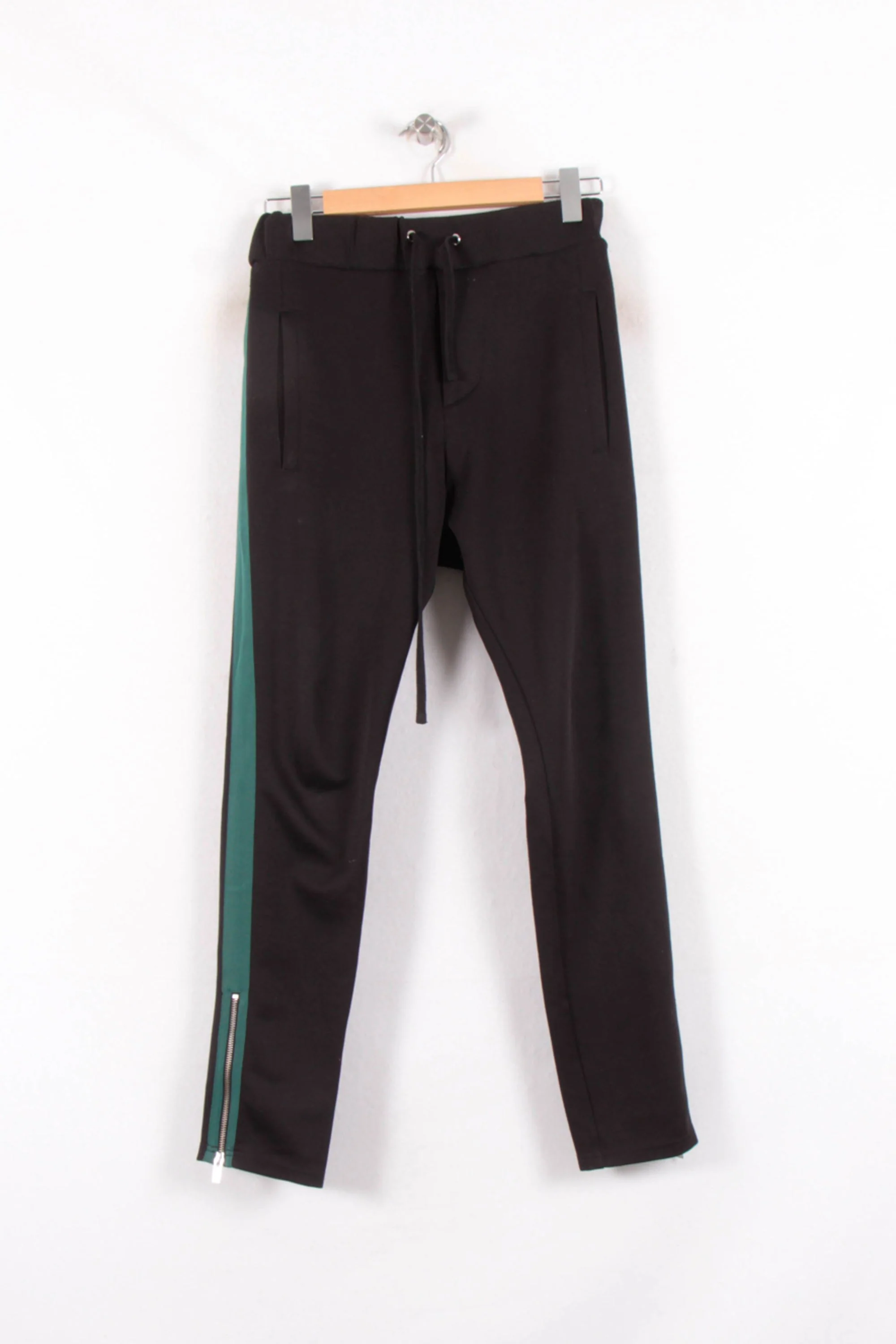 Pantalon de Jogging Noir et Vert - Taille S/36 - Image 2