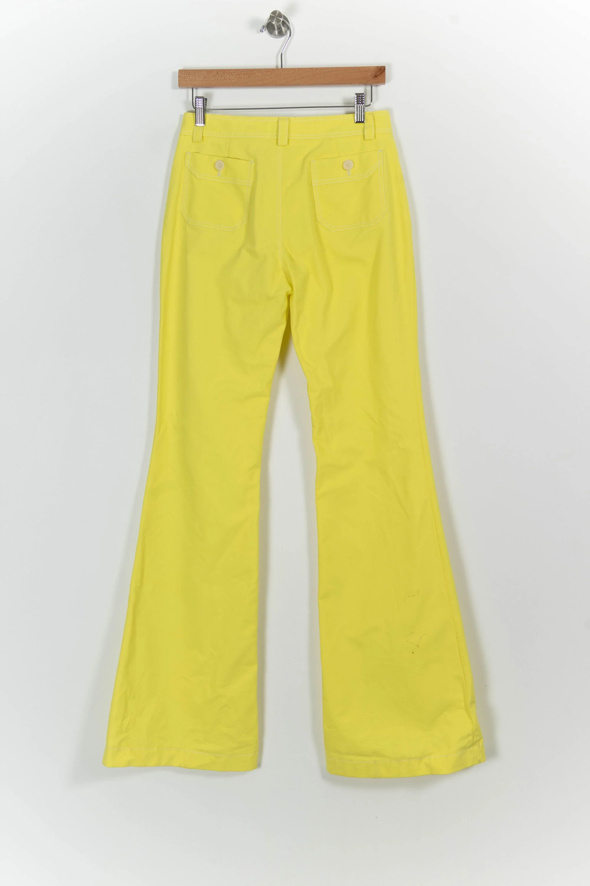 Pantalon Évasé Jaune - Taille S/36 - Image 4