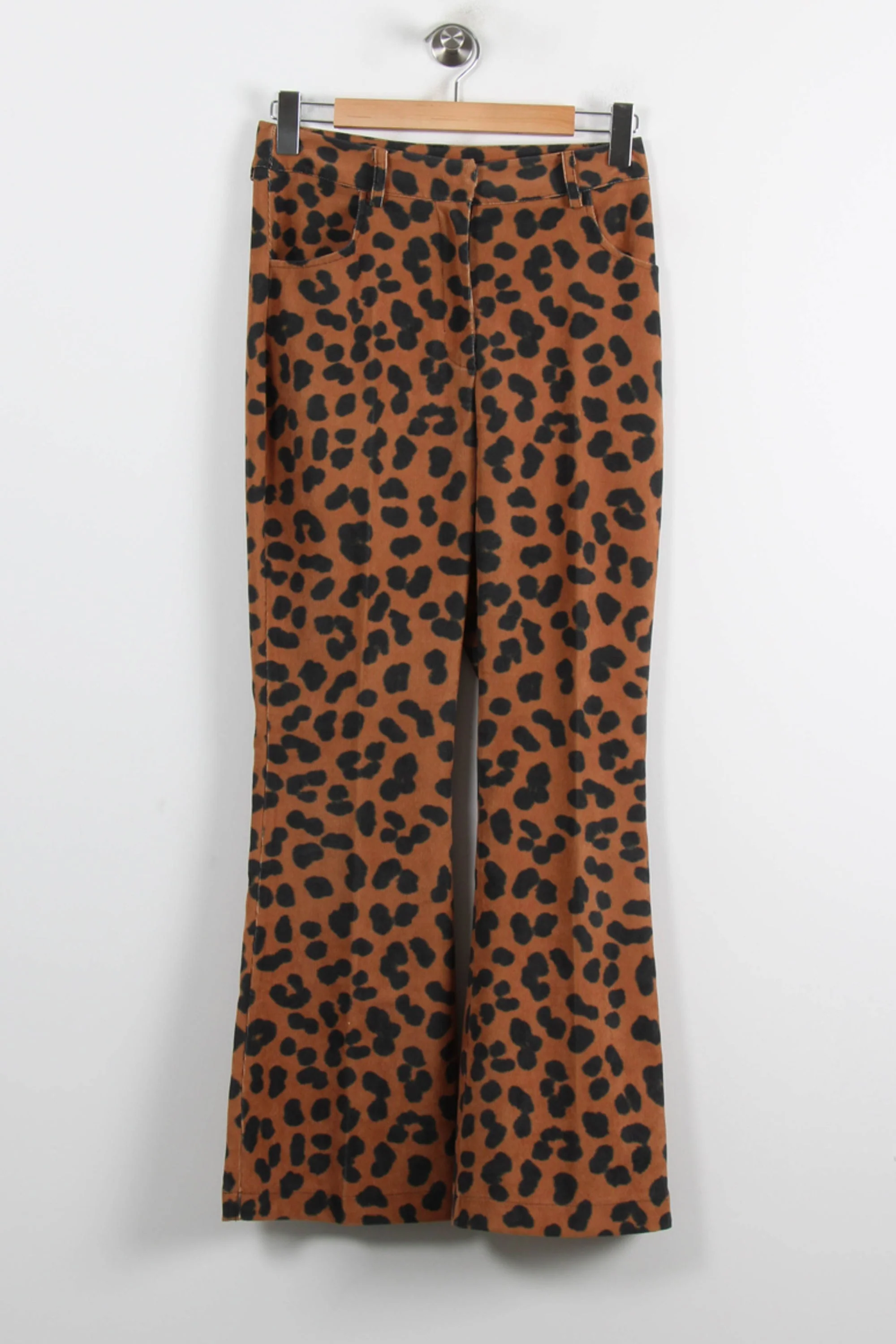 Pantalon Évasé Marron et Noir - Taille S/36 - Image 2