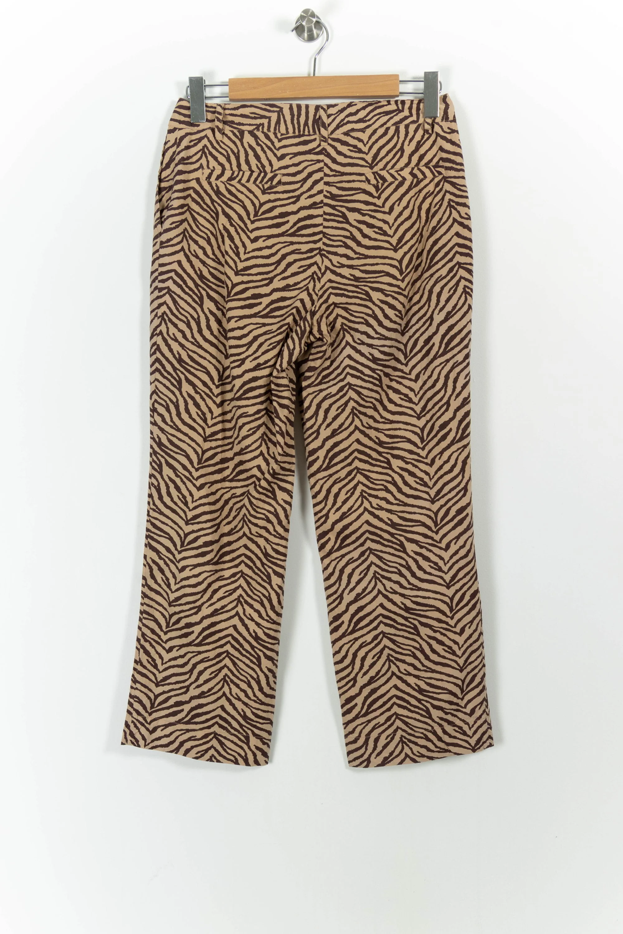 Pantalon Imprimé Beige et Marron - Taille L/40 - Image 4