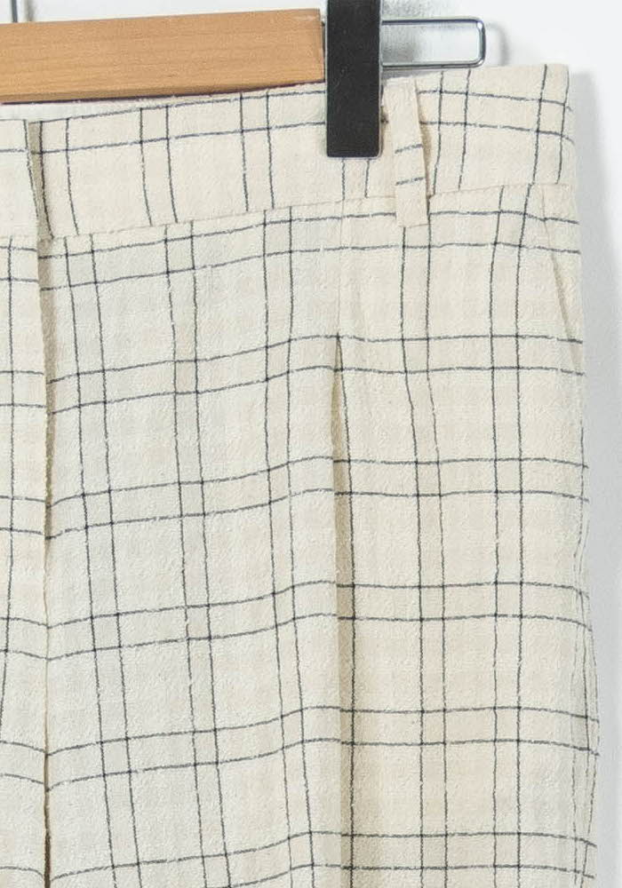 Pantalon Large Beige et Noir - Taille L/40 - Image 3