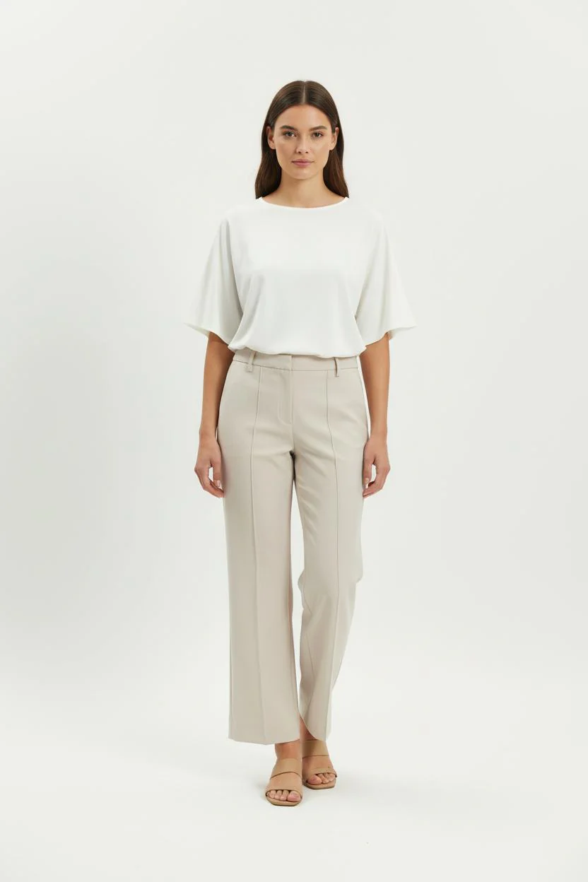 Pantalon Large Beige - Taille M/38