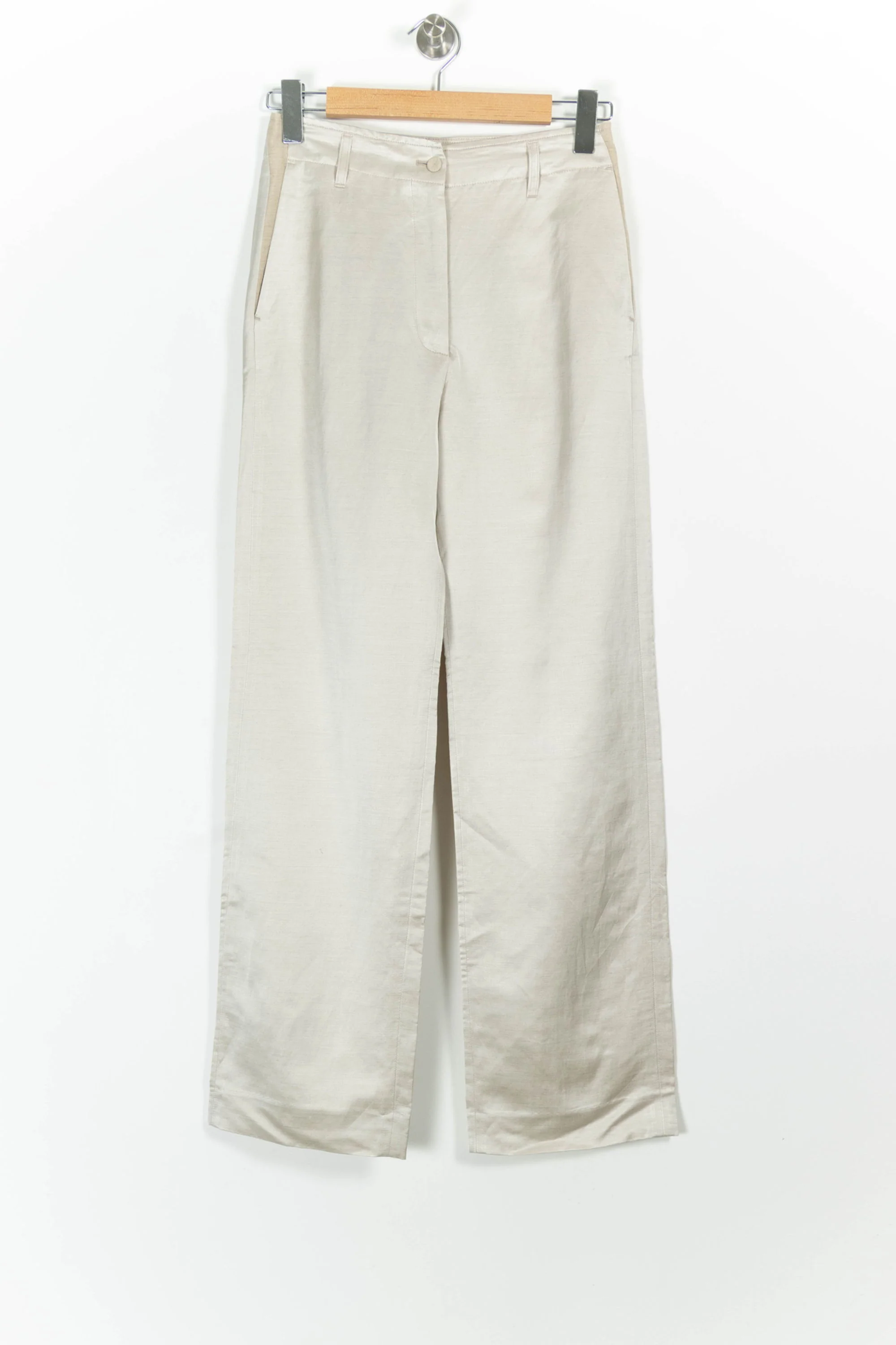 Pantalon Large Beige - Taille S/36 - Image 2