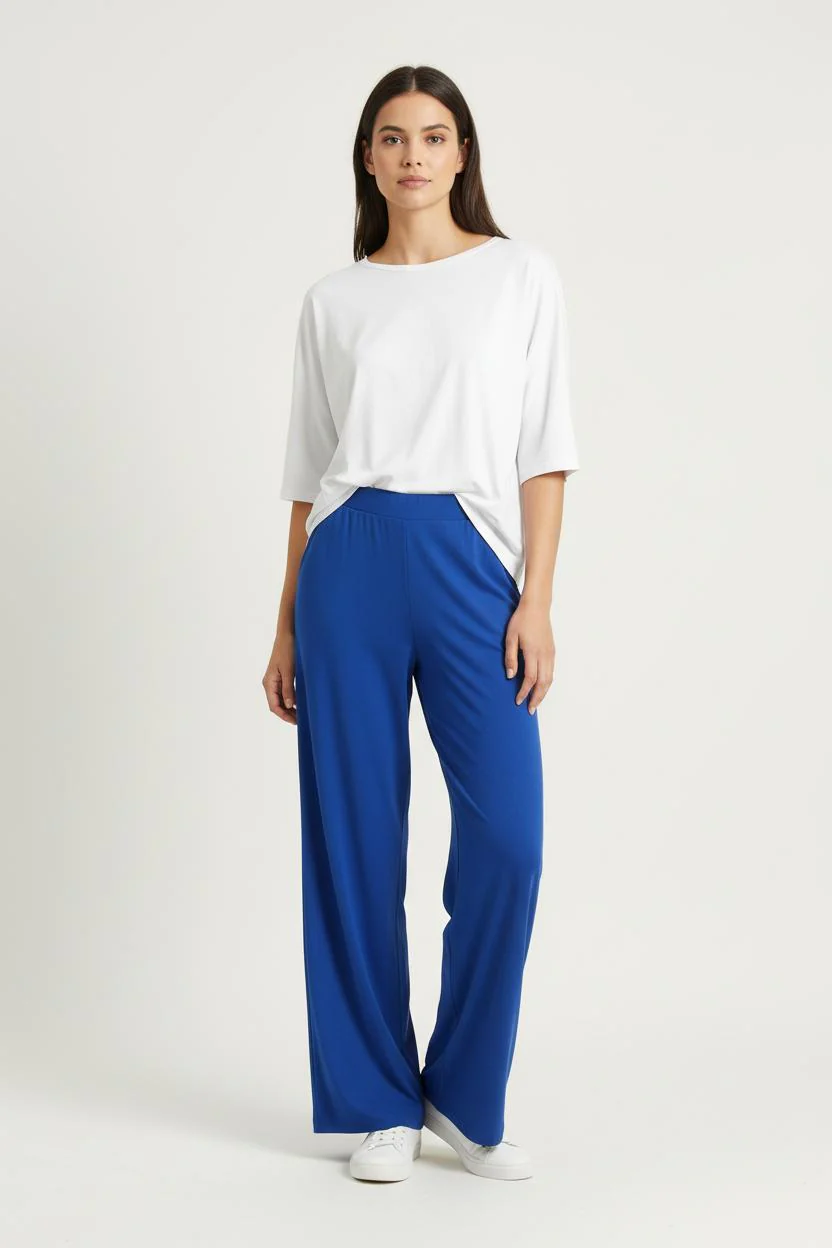 Pantalon Large Bleu - Taille L/40