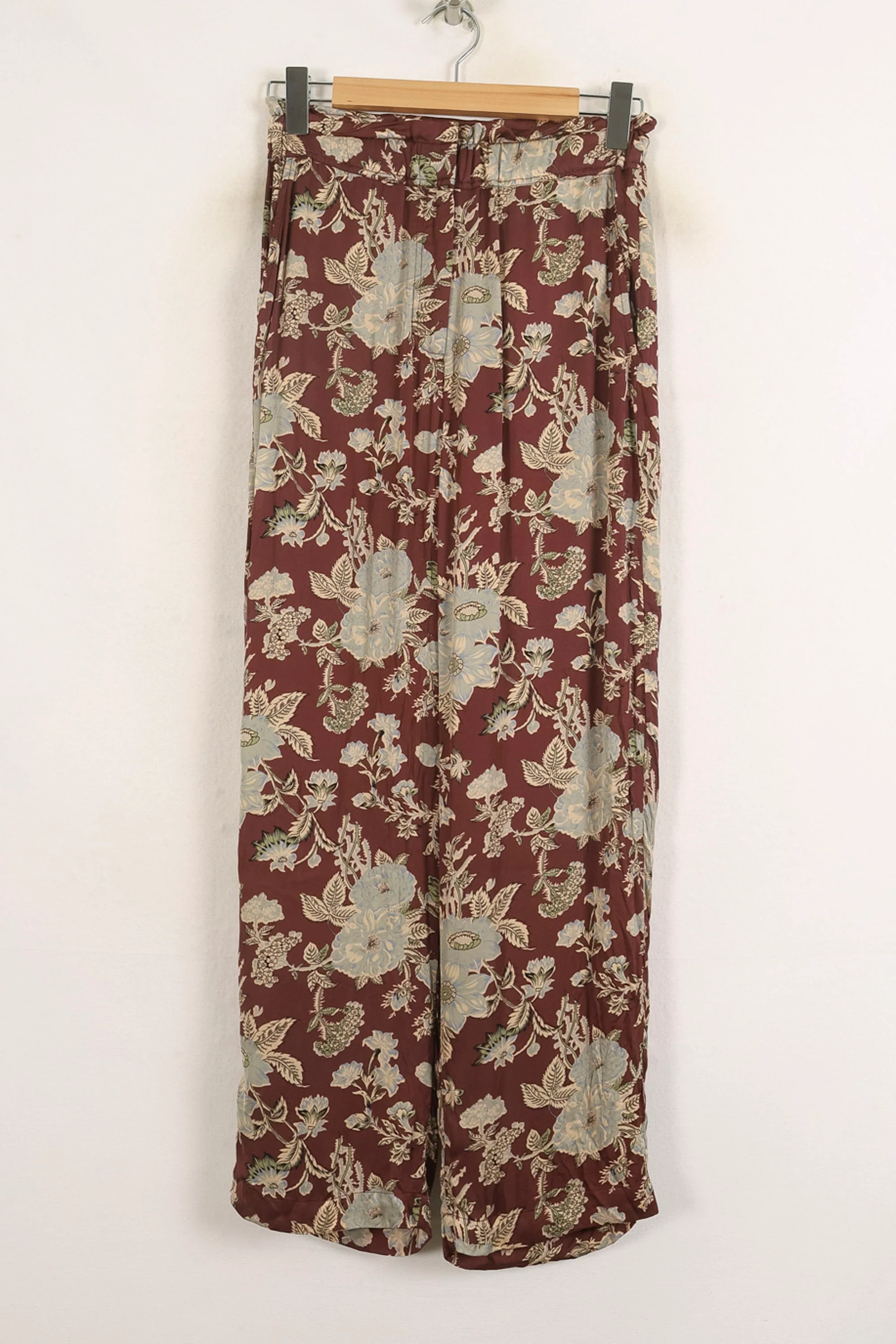 Pantalon Large Marron et Beige - Taille M/38 - Image 2