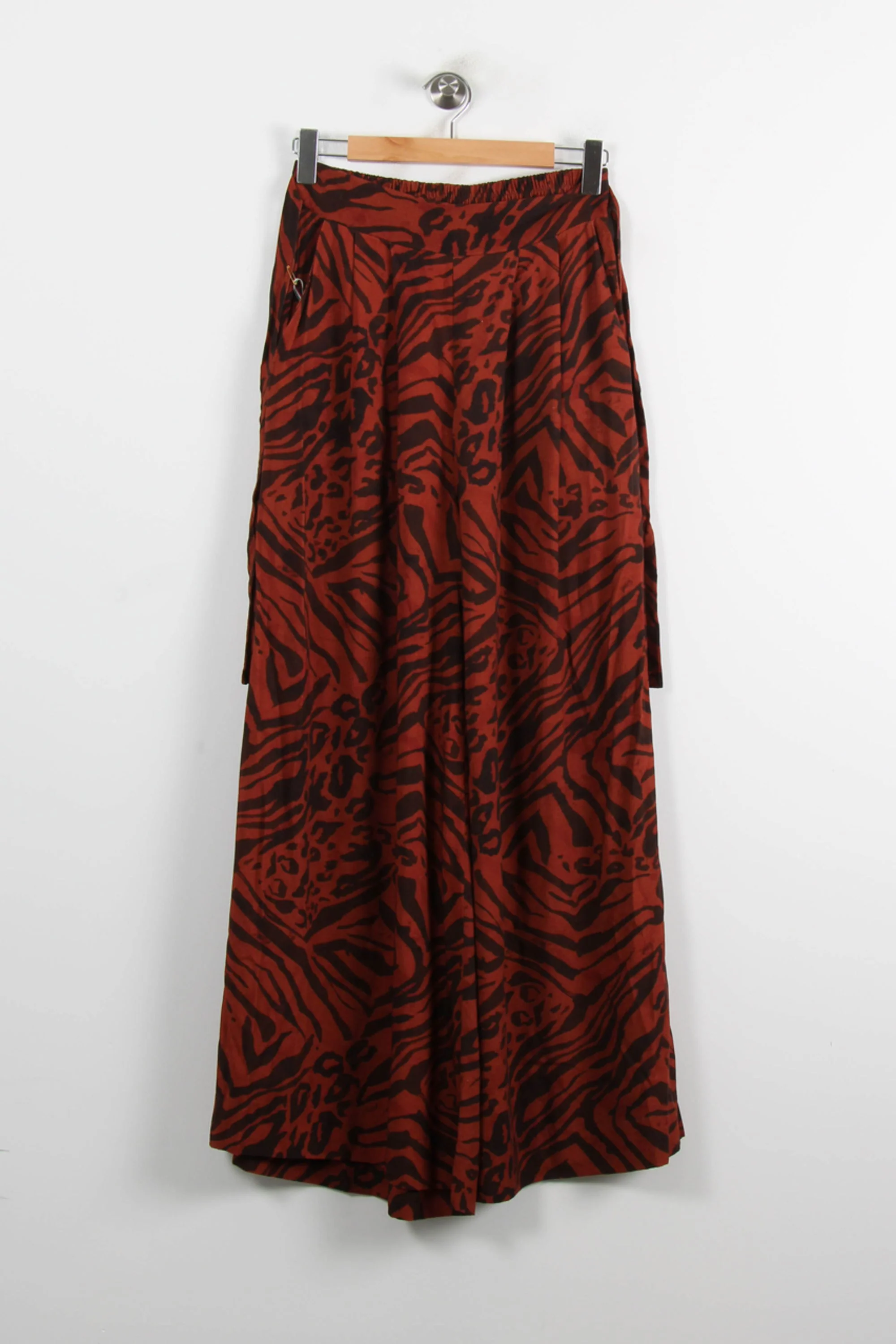 Pantalon Large Marron et Noir - Taille M/38 - Image 2
