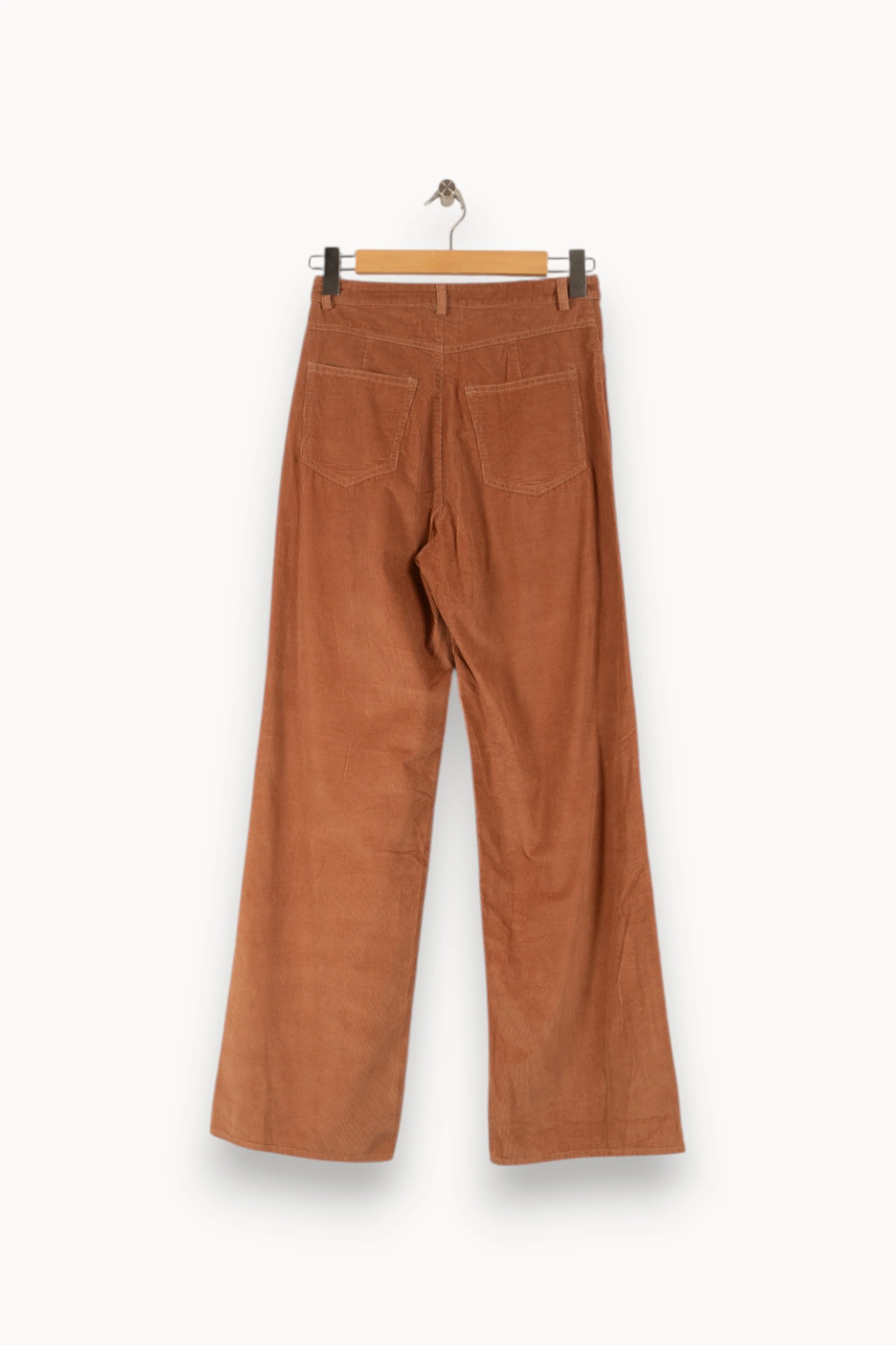 Pantalon Large Marron - Taille S/36 - Image 4