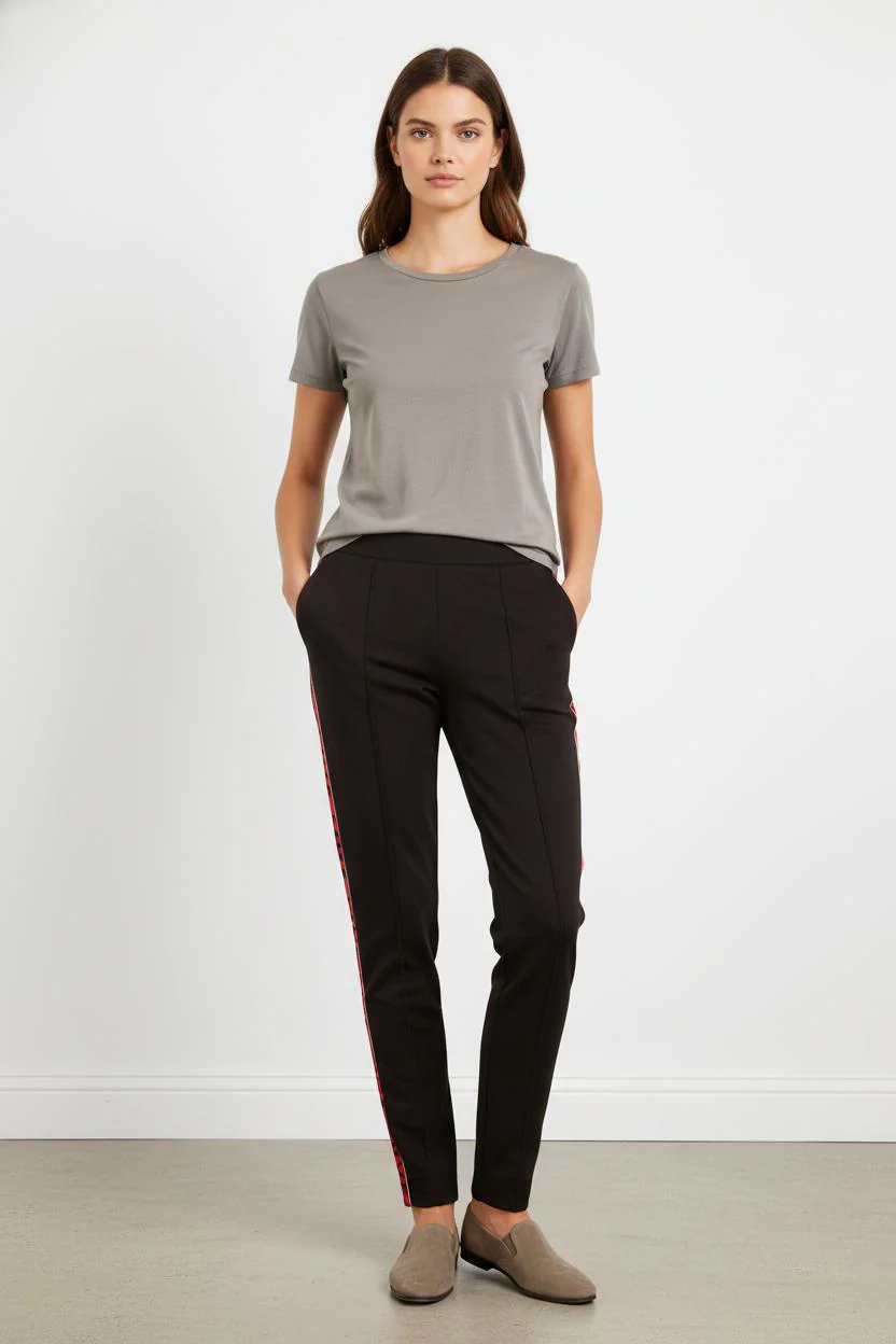 Pantalon Noir et Rouge - Taille M/38