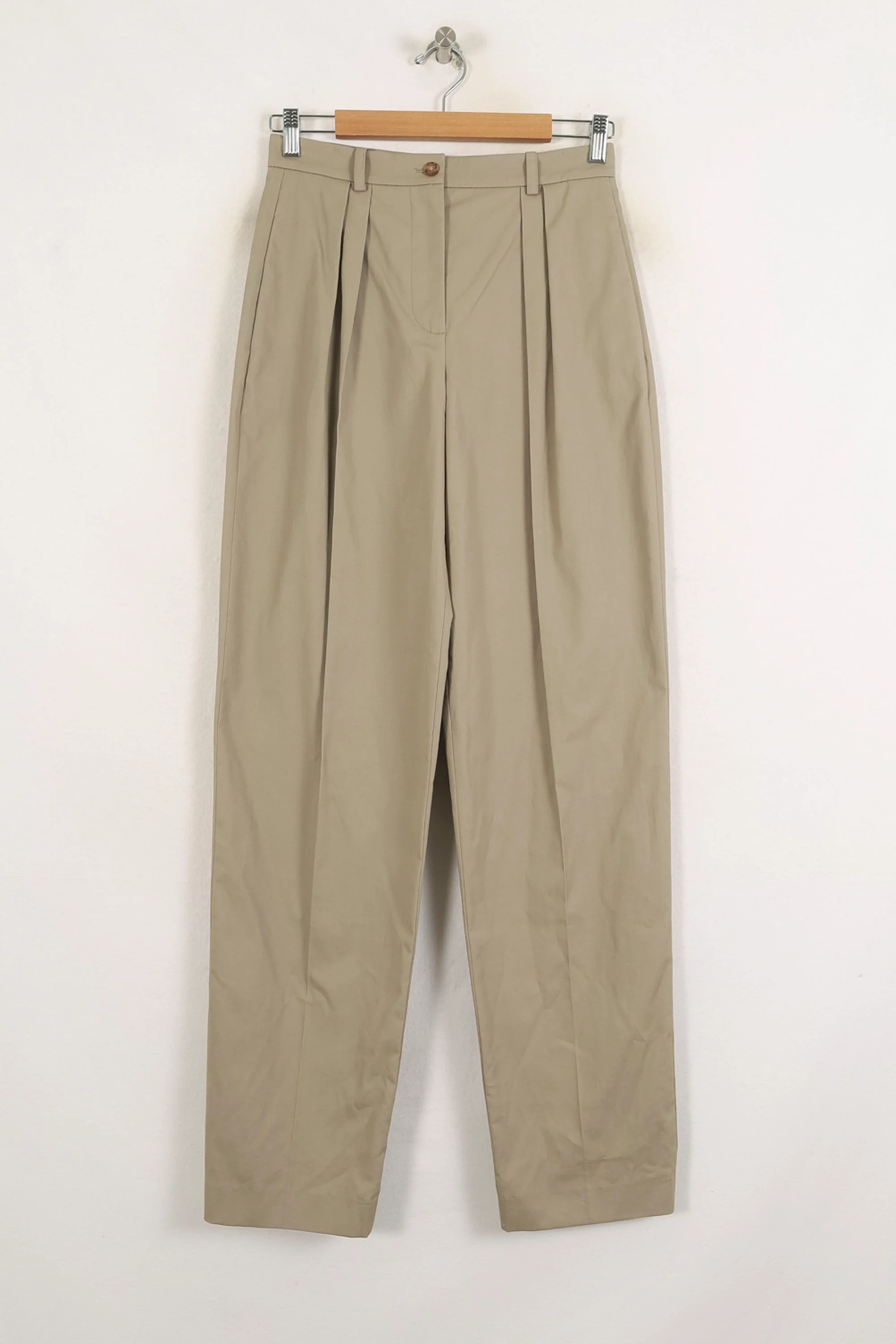 Pantalon Taille Haute Beige - Taille M/38 - Image 2