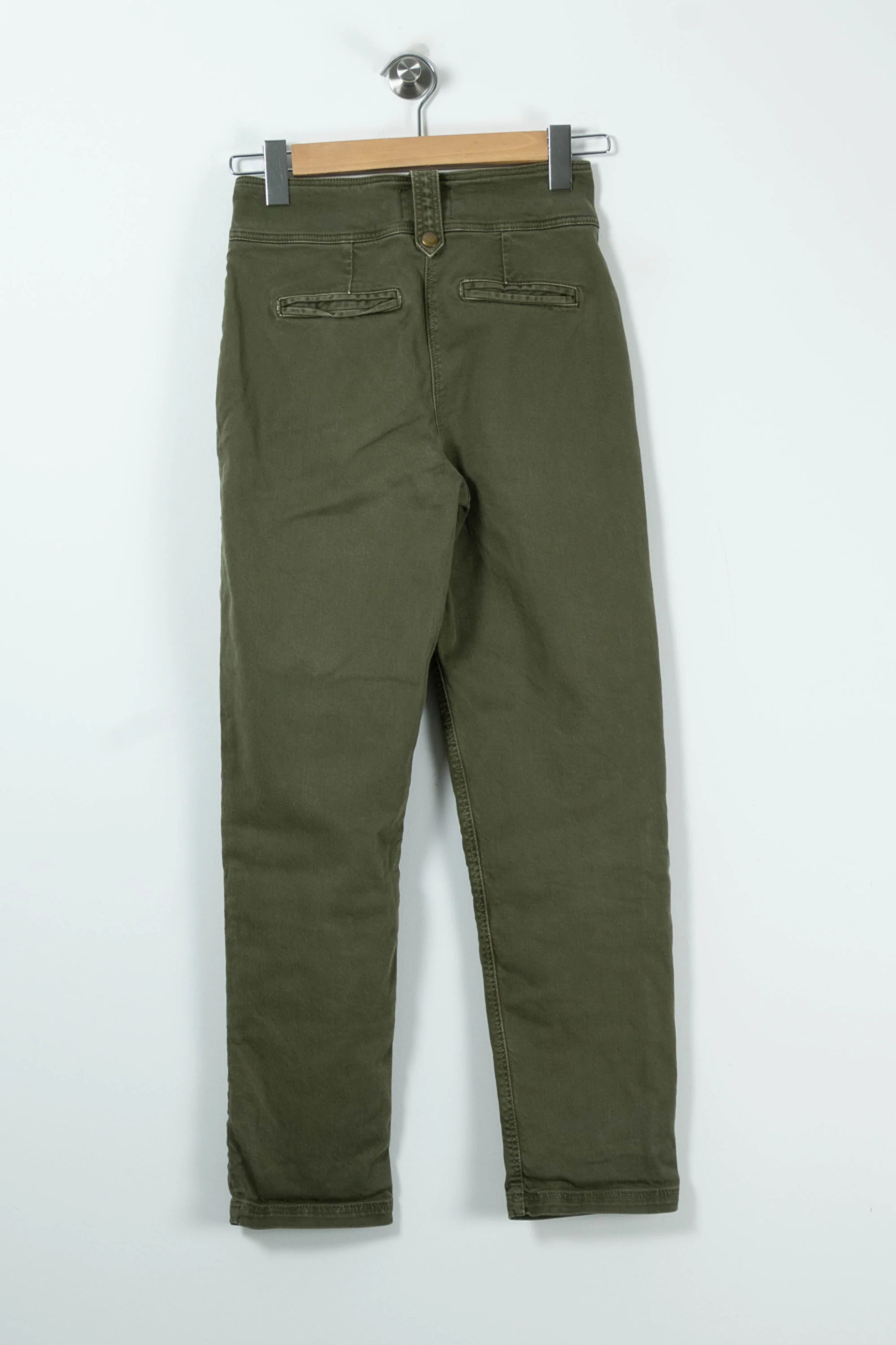 Pantalon Taille Haute Vert - Taille XS/34 - Image 4