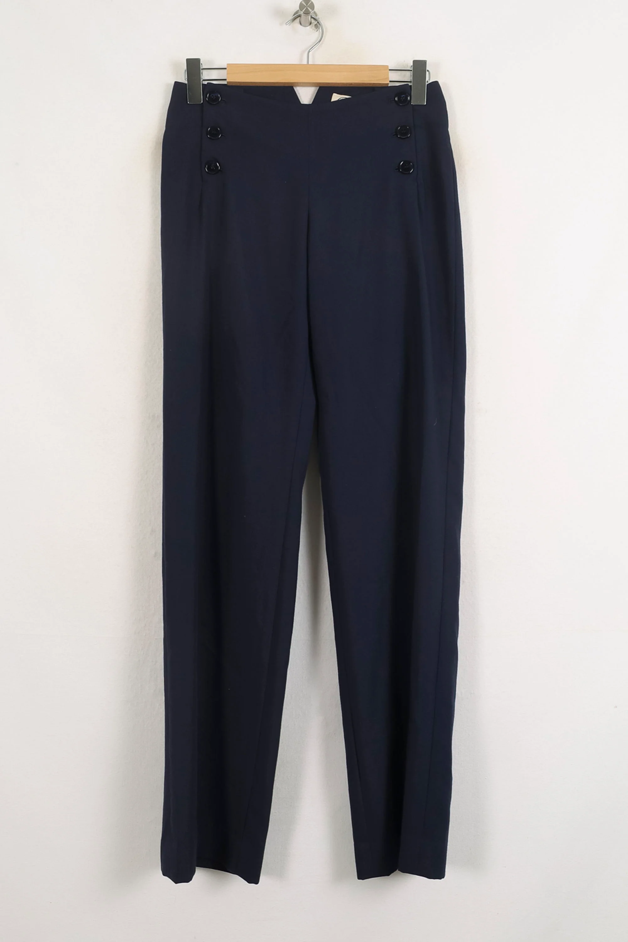 Pantalon Tailleur Bleu - Taille S/36 - Image 2