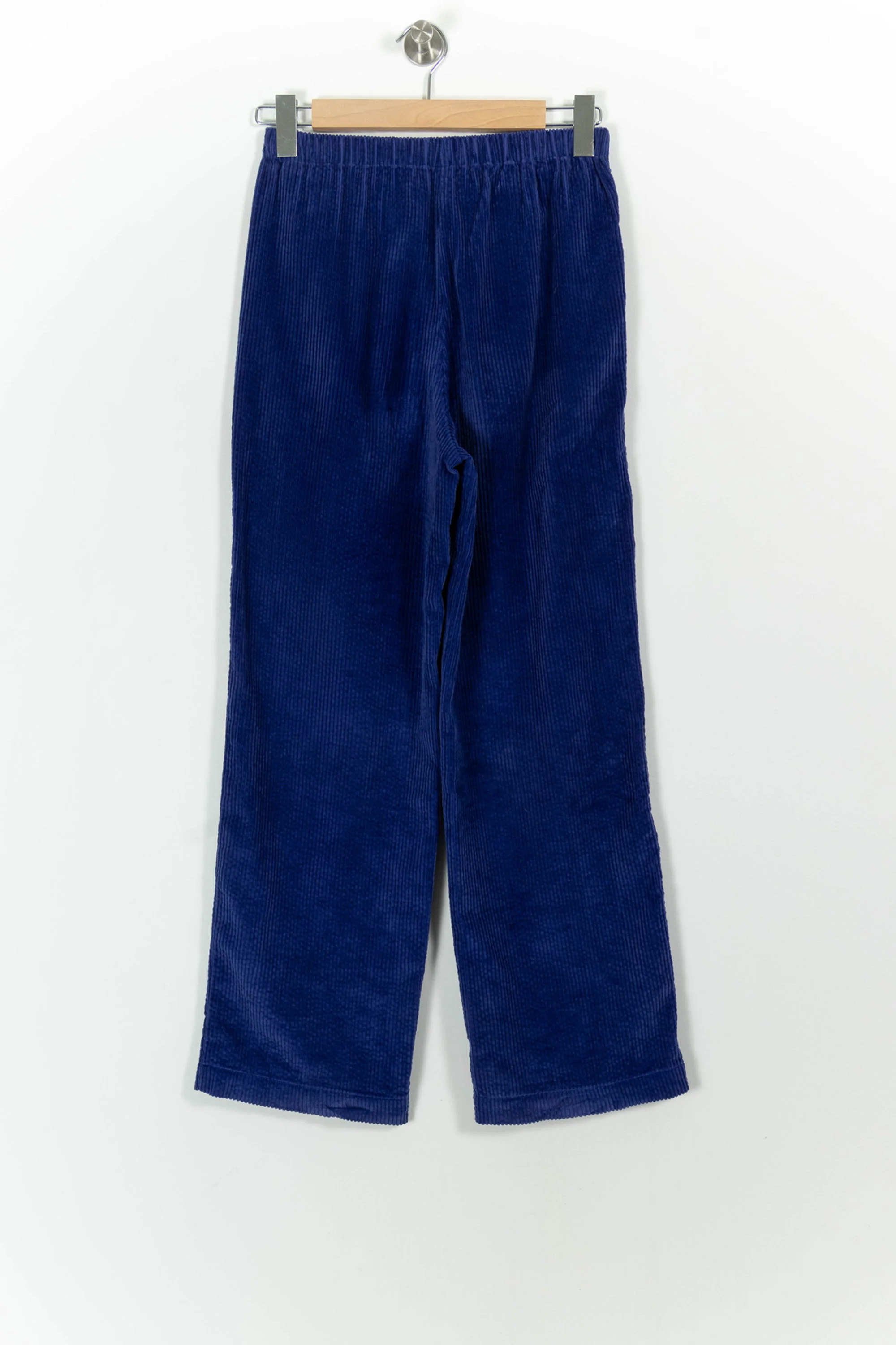 Pantalon Velours Bleu - Taille XS/34 - Image 4